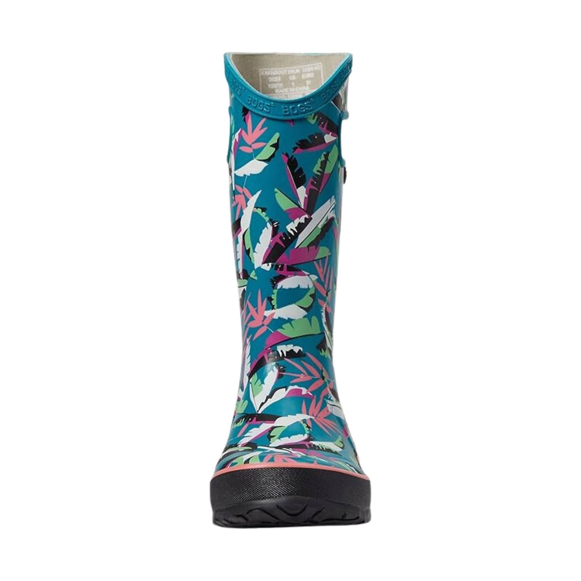 Bogs Kids' Palm Duo Rain Boots - Dark Turquoise by Lenny's Shoe & Apparel