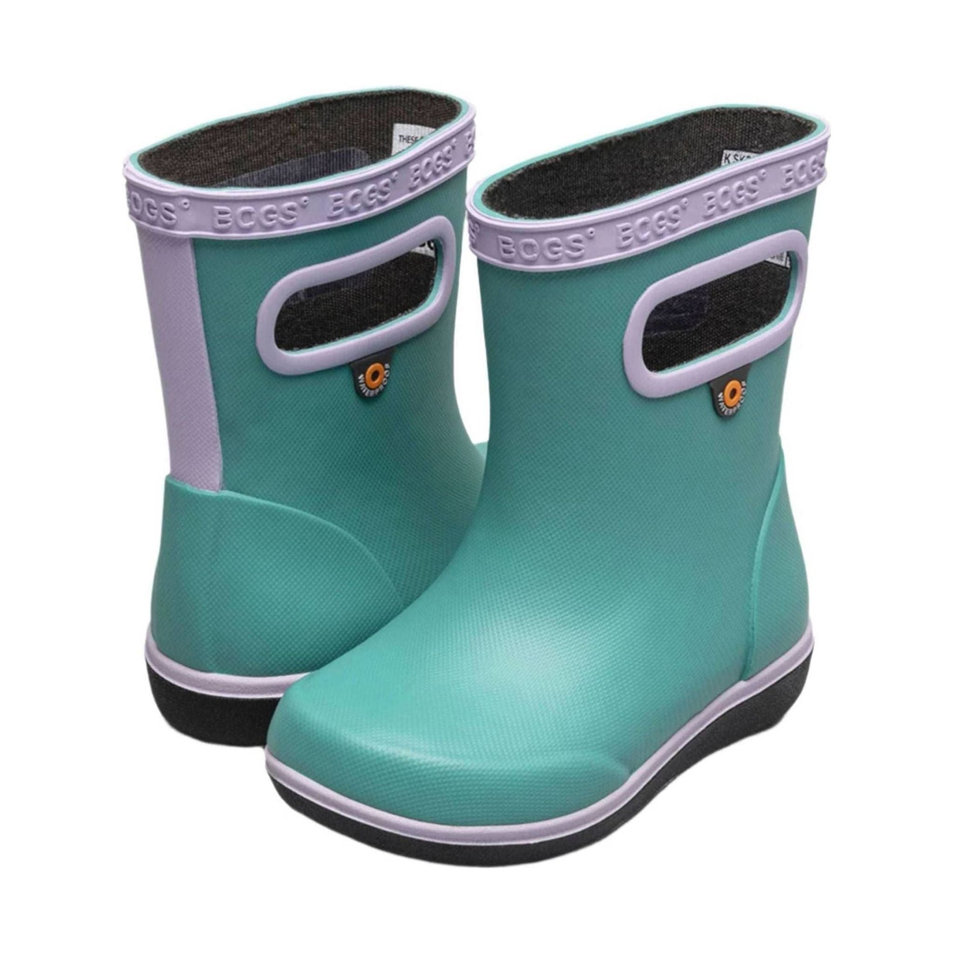 Bogs Kids' Skipper II Solid Rain Boots - Teal by Lenny's Shoe & Apparel