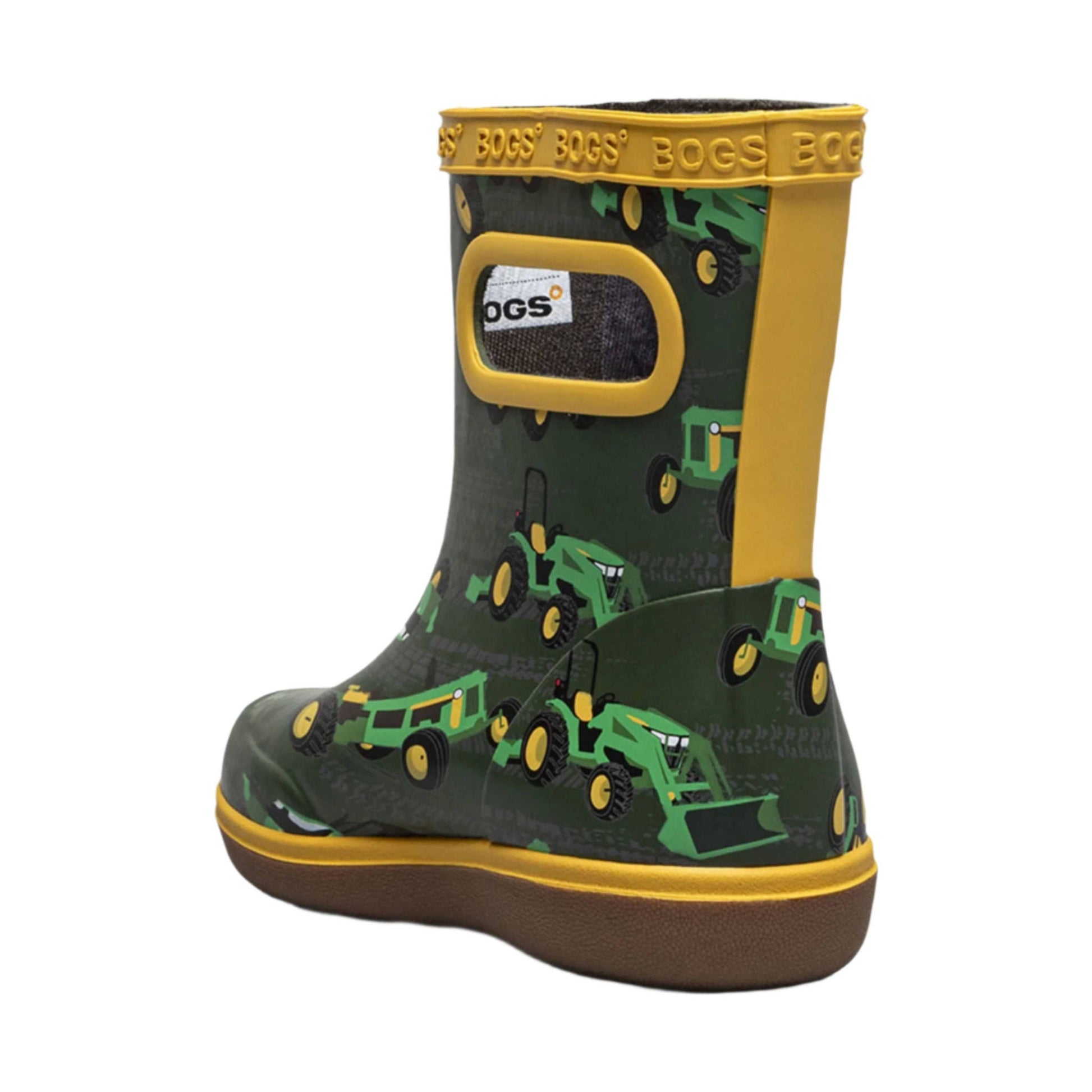 Bogs Kids' Skipper II Tractor Rain Boots- Green Multi by Lenny's Shoe & Apparel