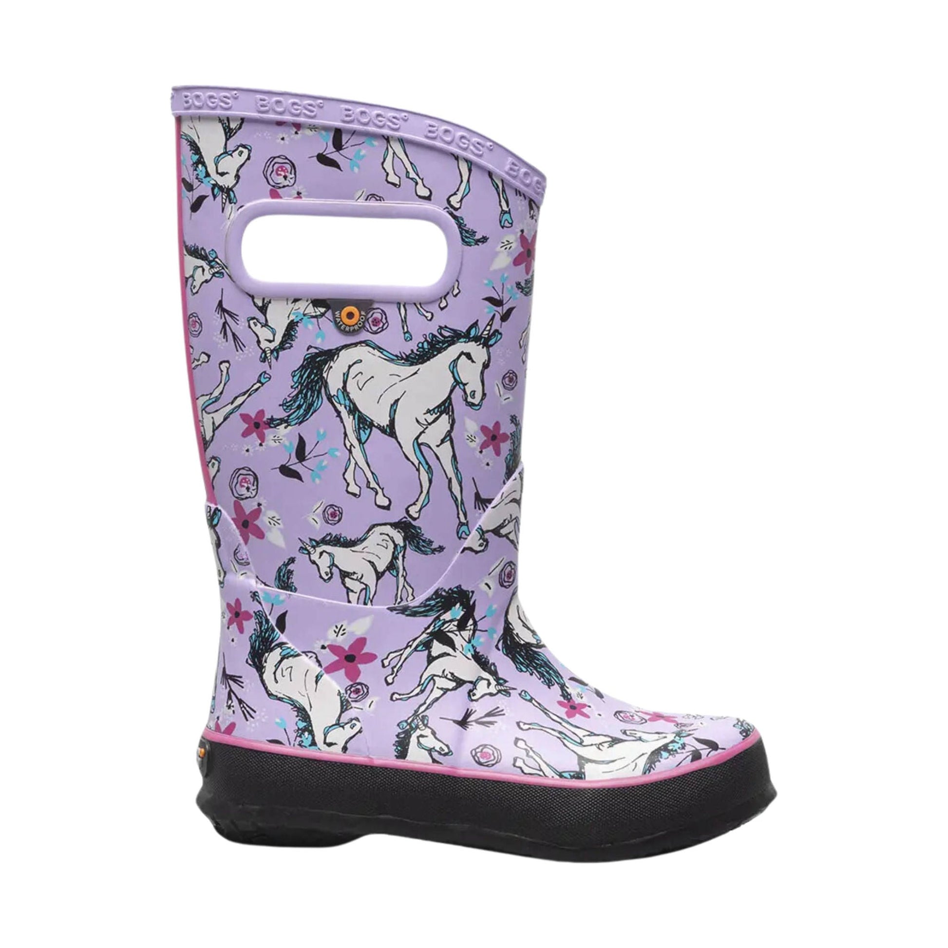 Bogs Kids' Unicorn Awesome Rain Boots - Lavender Multi by Lenny's Shoe & Apparel