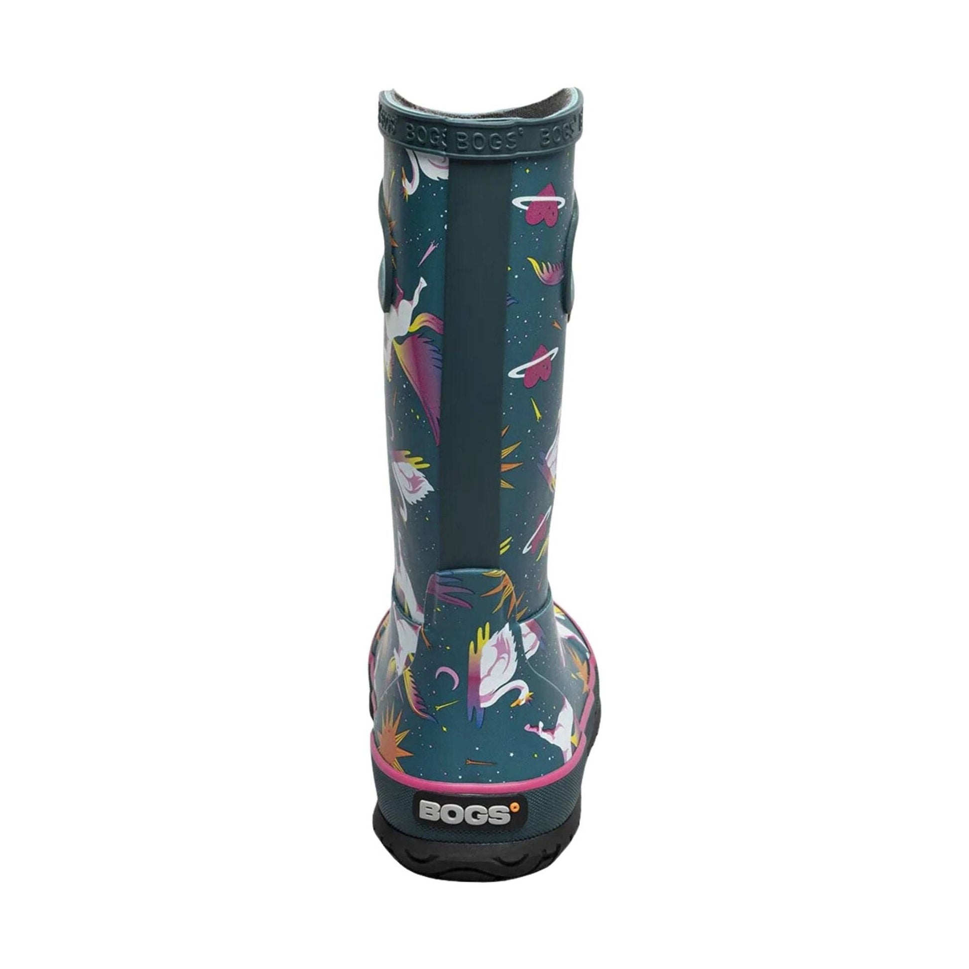 Bogs Kids' Unicorn Swan Rain Boots - Teal Multi by Lenny's Shoe & Apparel