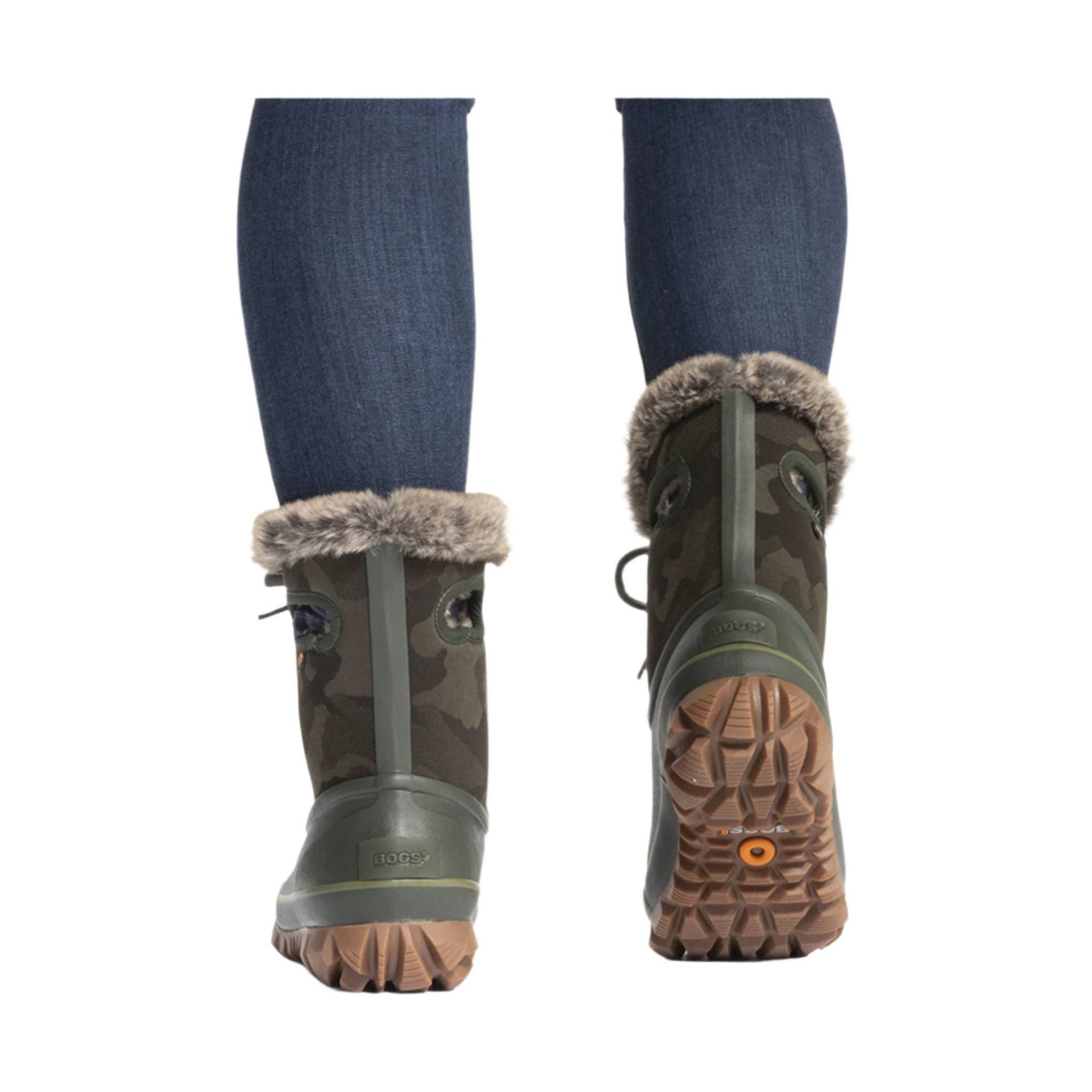 Bogs Women's Arcata Tonal Camo Waterproof Winter Boots - Dark Green by Lenny's Shoe & Apparel