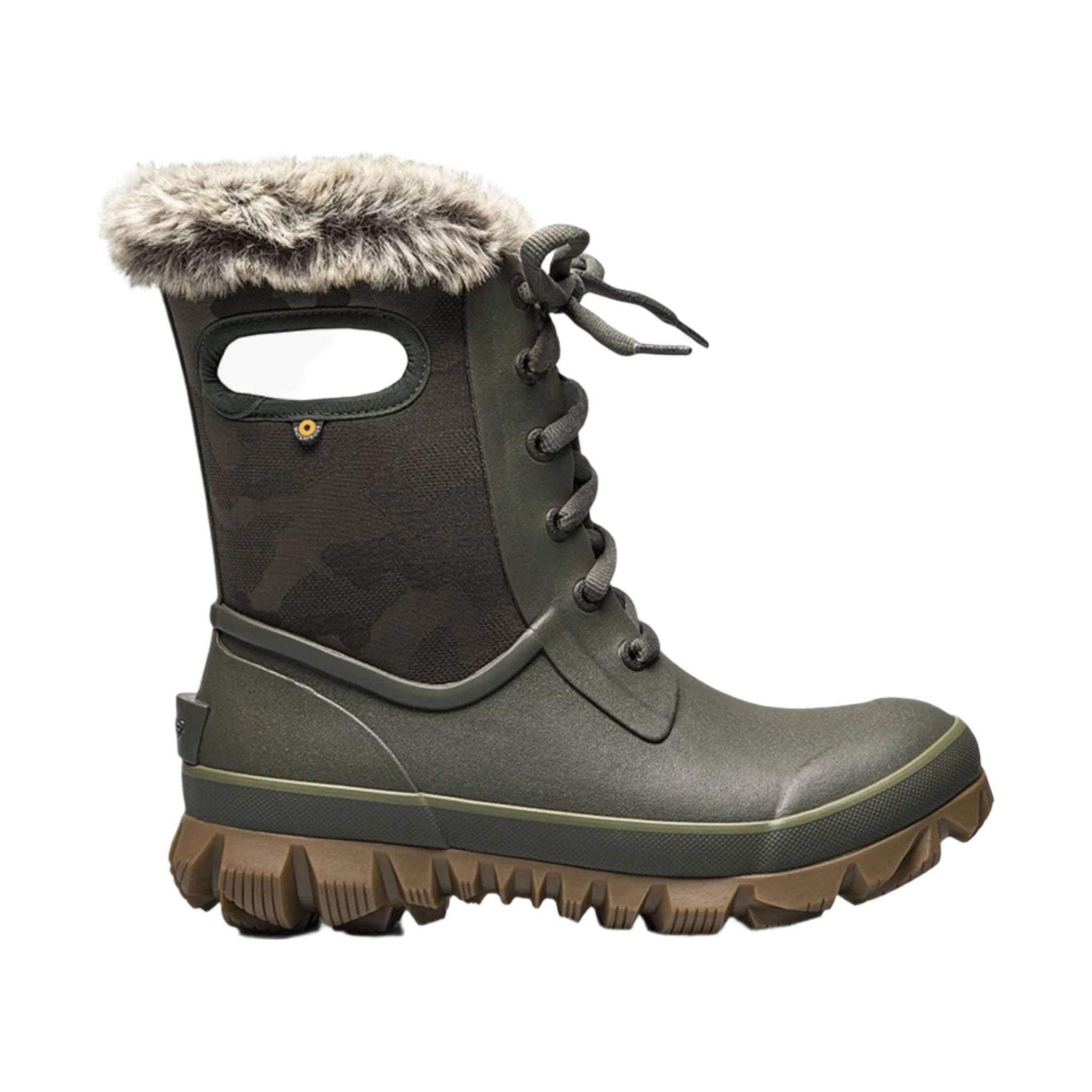 Bogs Women's Arcata Tonal Camo Waterproof Winter Boots - Dark Green by Lenny's Shoe & Apparel