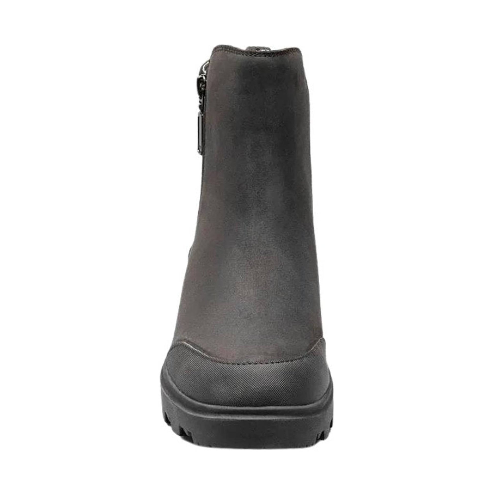 Bogs Women's Holly Zip Leather Rain Boot - Black by Lenny's Shoe & Apparel
