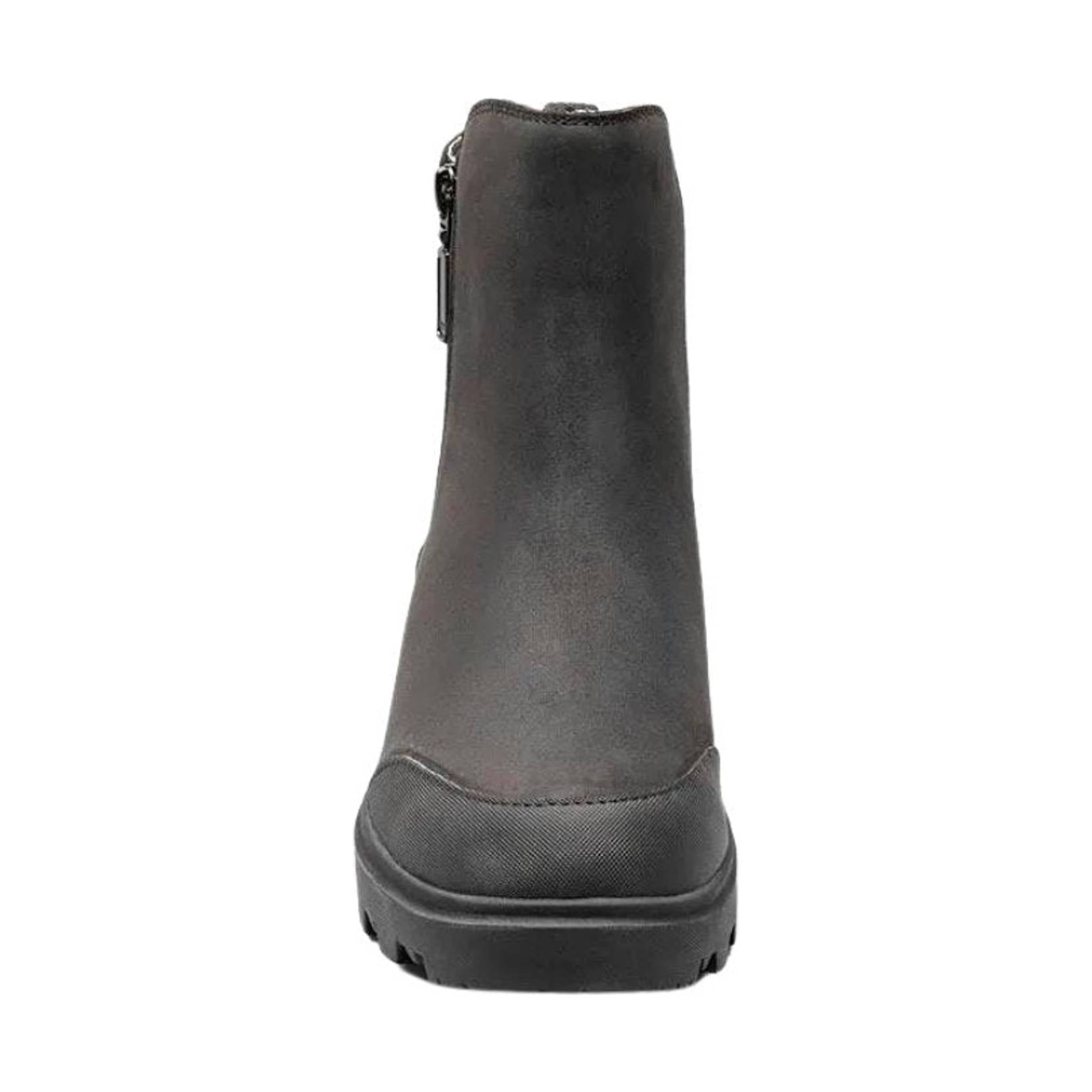 Bogs Women's Holly Zip Leather Rain Boot - Black by Lenny's Shoe & Apparel
