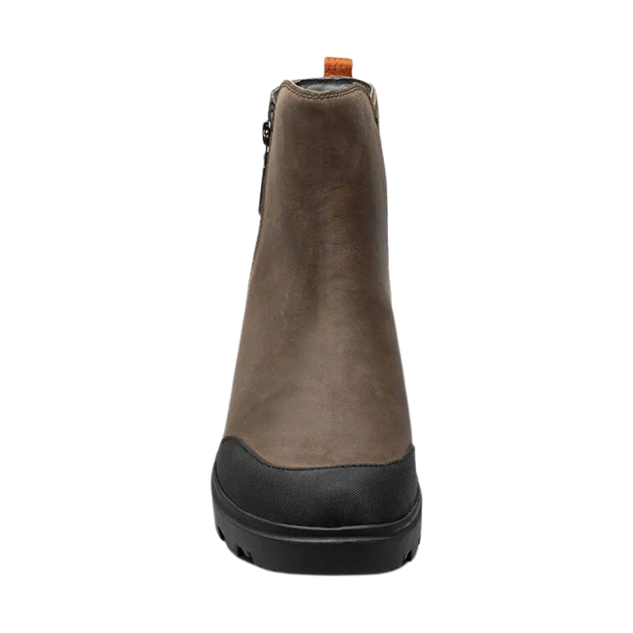Bogs Women's Holly Zip Leather Rain Boot - Brown by Lenny's Shoe & Apparel