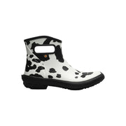 Bogs Women's Patch Ankle Cow Garden Rain Boots - Black/ White by Lenny's Shoe & Apparel