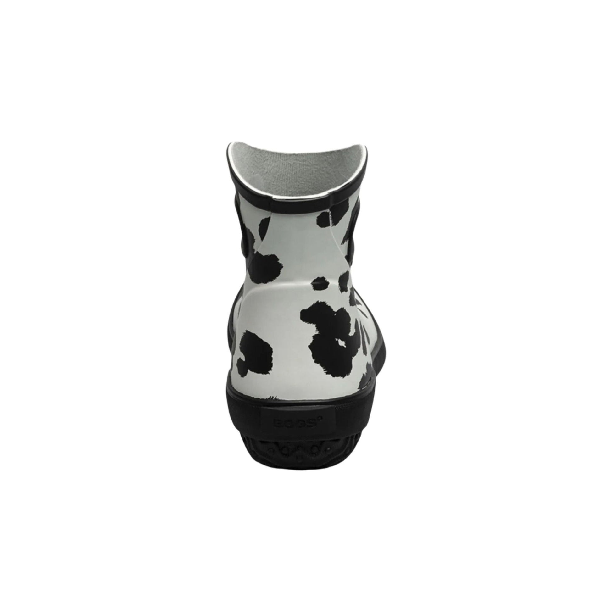Bogs Women's Patch Ankle Cow Garden Rain Boots - Black/ White by Lenny's Shoe & Apparel