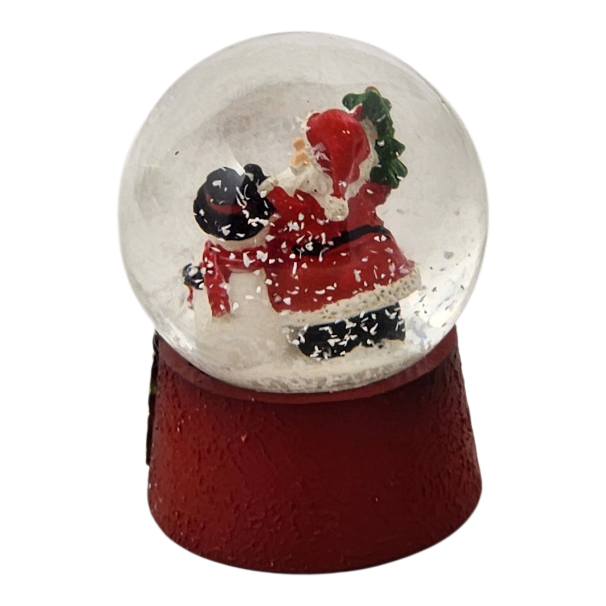 Charming Santa and Snowman 45mm Water Globe