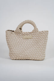 Bone Woven Mini Tote by elliparr