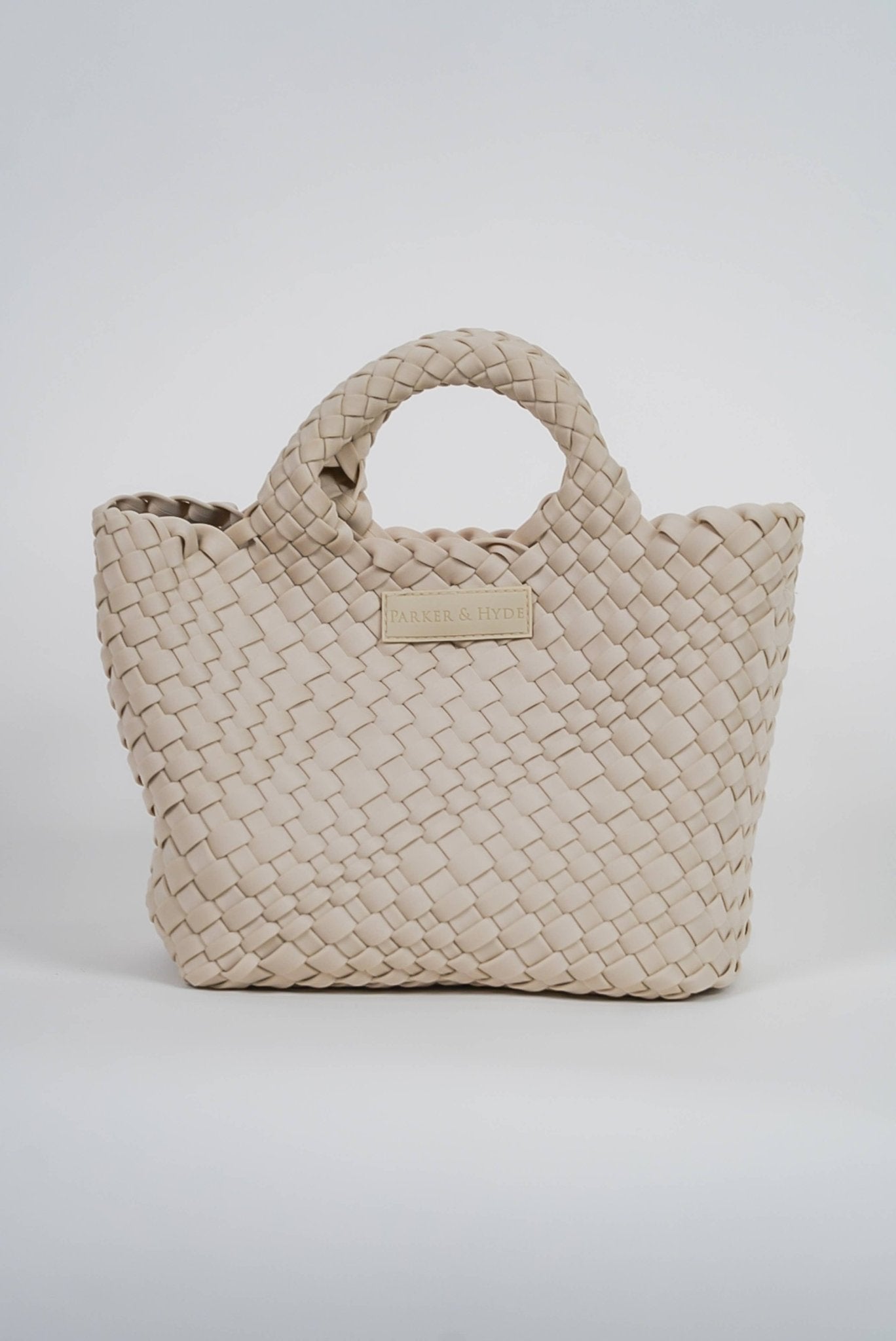 Bone Woven Mini Tote by elliparr
