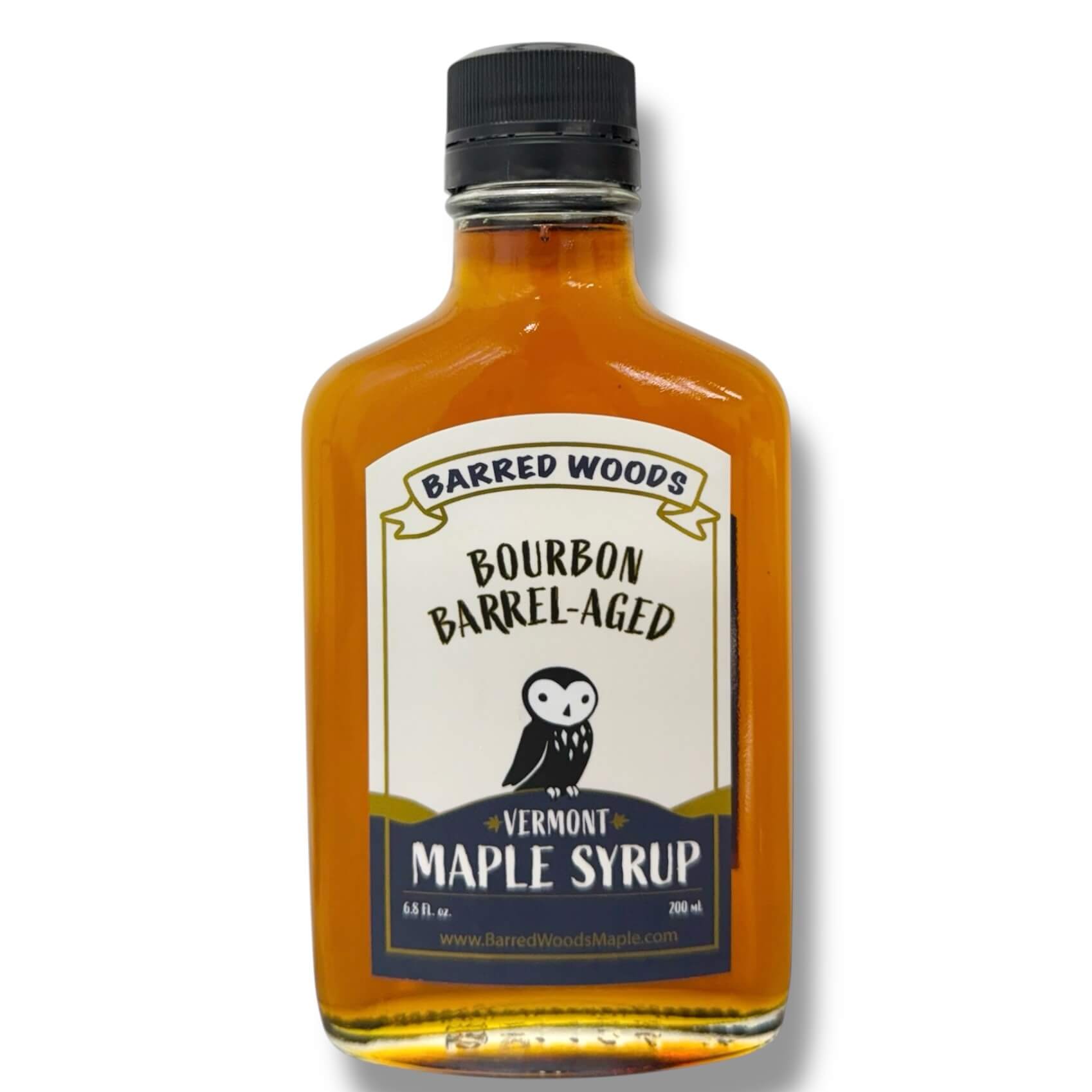 Bourbon Barrel Aged Maple Syrup Flask