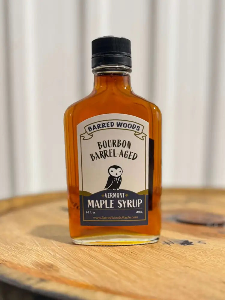 Bourbon Barrel Aged Maple Syrup Flask