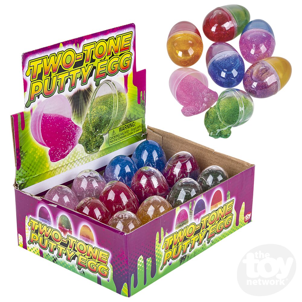 Slime Putty Two Tone 2.25" Egg (Sold Individually) by Homeportonline