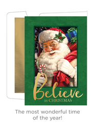 Luxury Favorites Boxed Cards – Believe in Christmas Santa