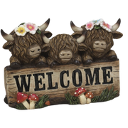 Welcome Highland Cattle Figurine