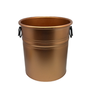 Copper Look Metal Bucket - Mid Size