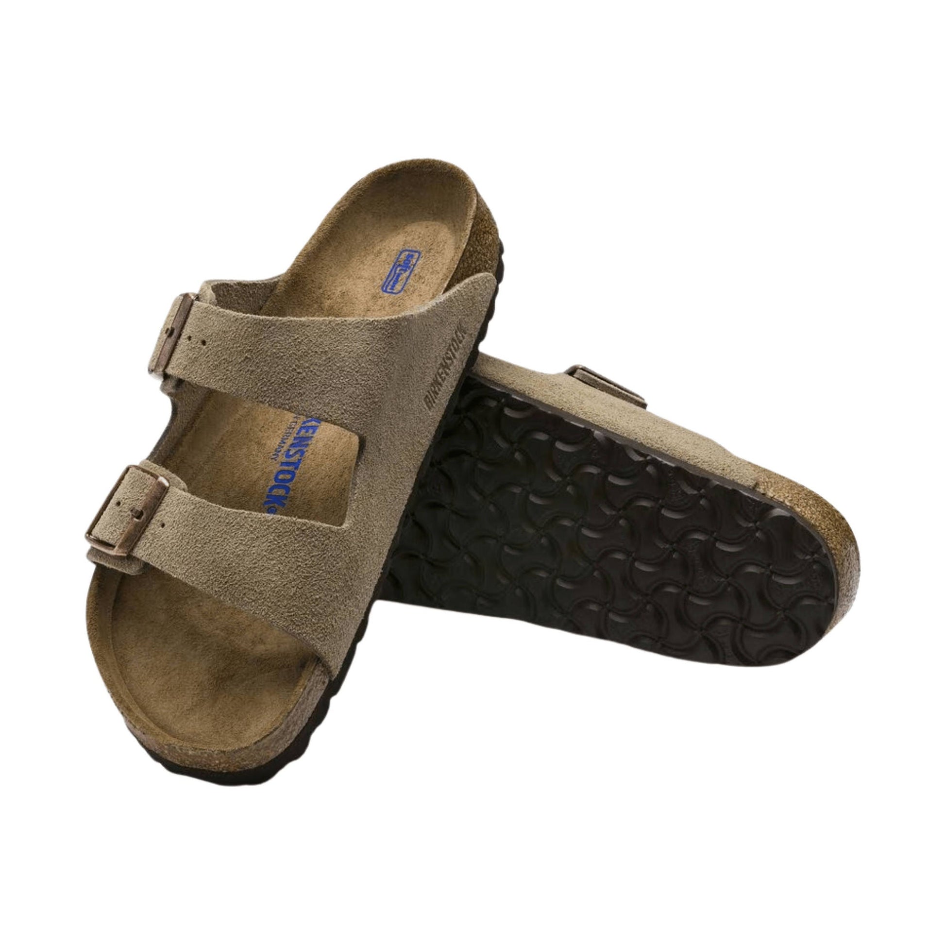 Brikenstock Arizona Soft Footbed Sandal - Suede Taupe by Lenny's Shoe & Apparel