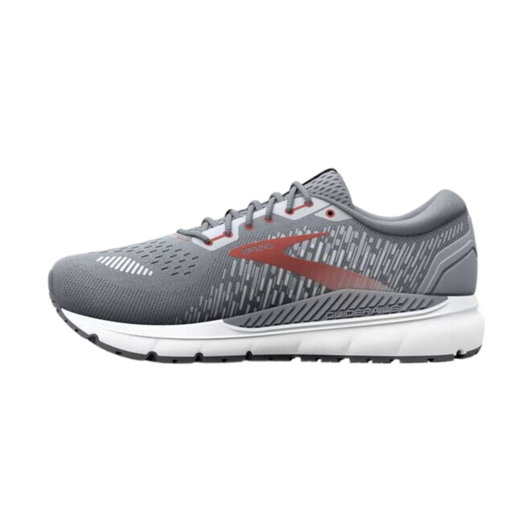 Brooks Men's Addiction GTS 15 Running Shoes - Grey/Ebony/Chili Oil by Lenny's Shoe & Apparel