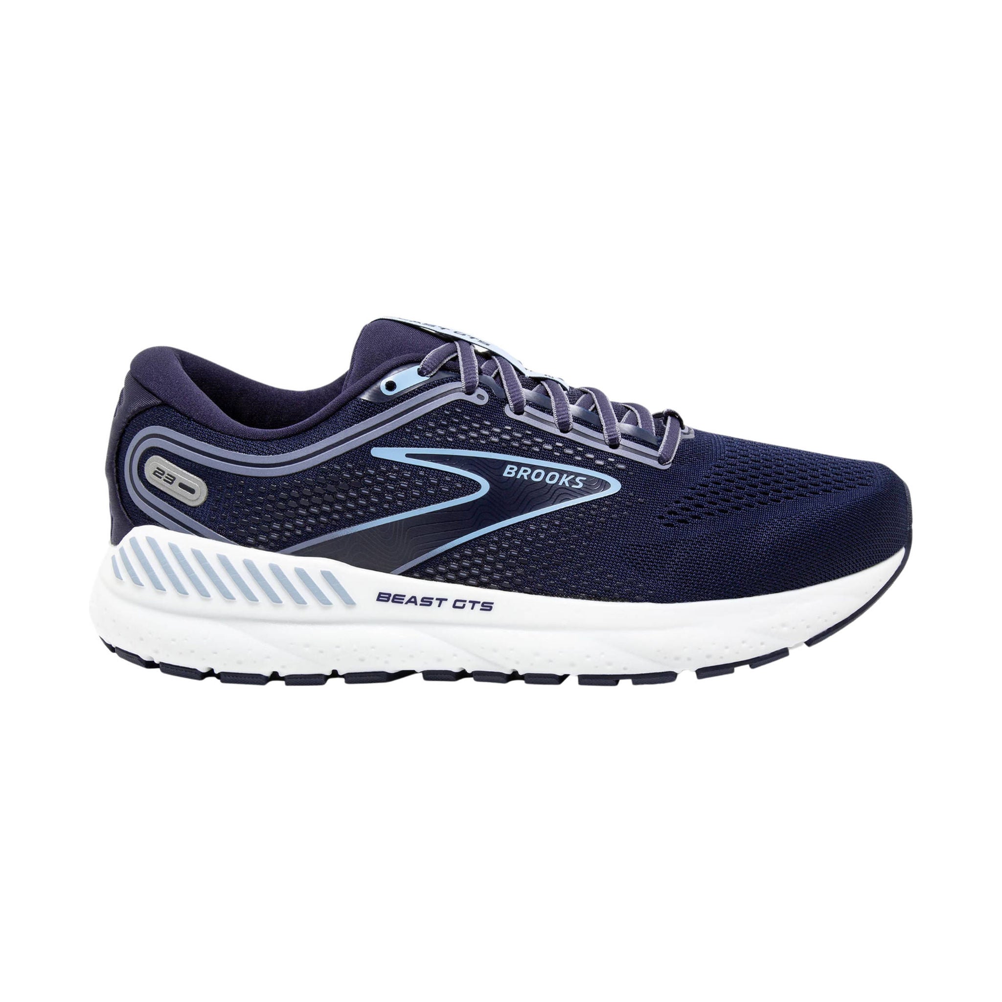 Brooks Men's Beast GTS 23 Road Running Shoes - Peacoat/Blue/White by Lenny's Shoe & Apparel