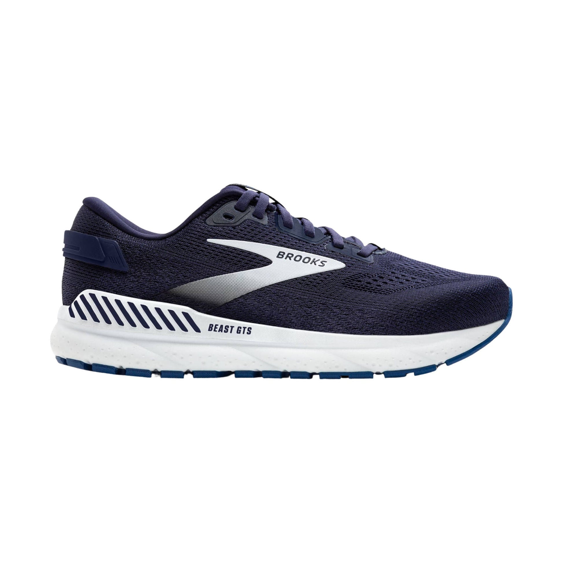 Brooks Men's Beast GTS 24 Road Running Shoes - Peacoat/True Navy/White by Lenny's Shoe & Apparel