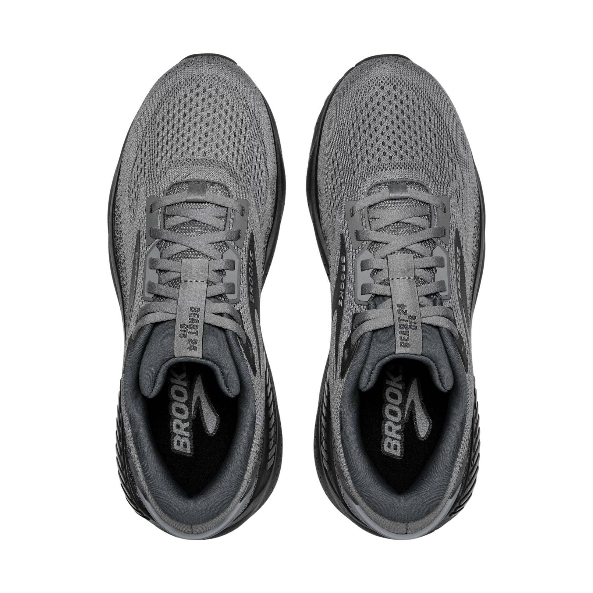 Brooks Men's Beast GTS 24 Road Running Shoes - Primer Grey/Ebony by Lenny's Shoe & Apparel