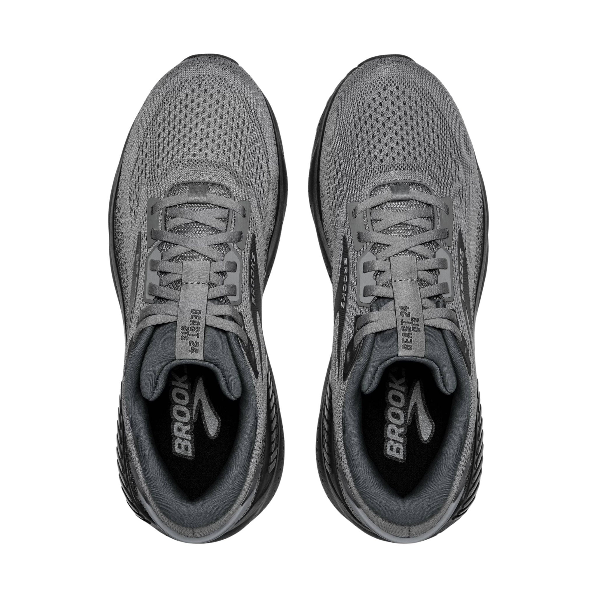 Brooks Men's Beast GTS 24 Road Running Shoes - Primer Grey/Ebony by Lenny's Shoe & Apparel