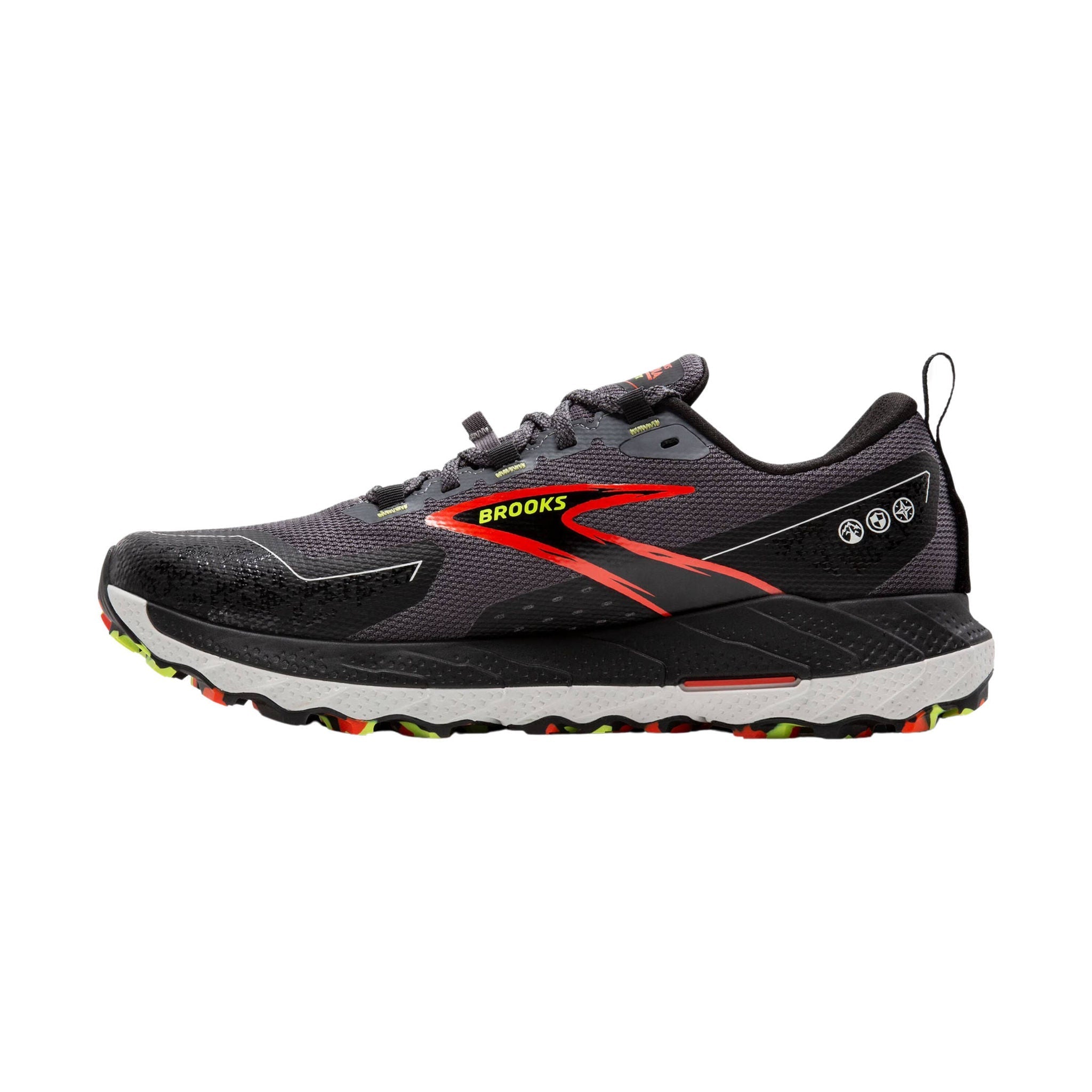 Brooks Men's Cascadia 18 GTX Trail Running Shoes - Blackened Pearl/Black/Tomato by Lenny's Shoe & Apparel
