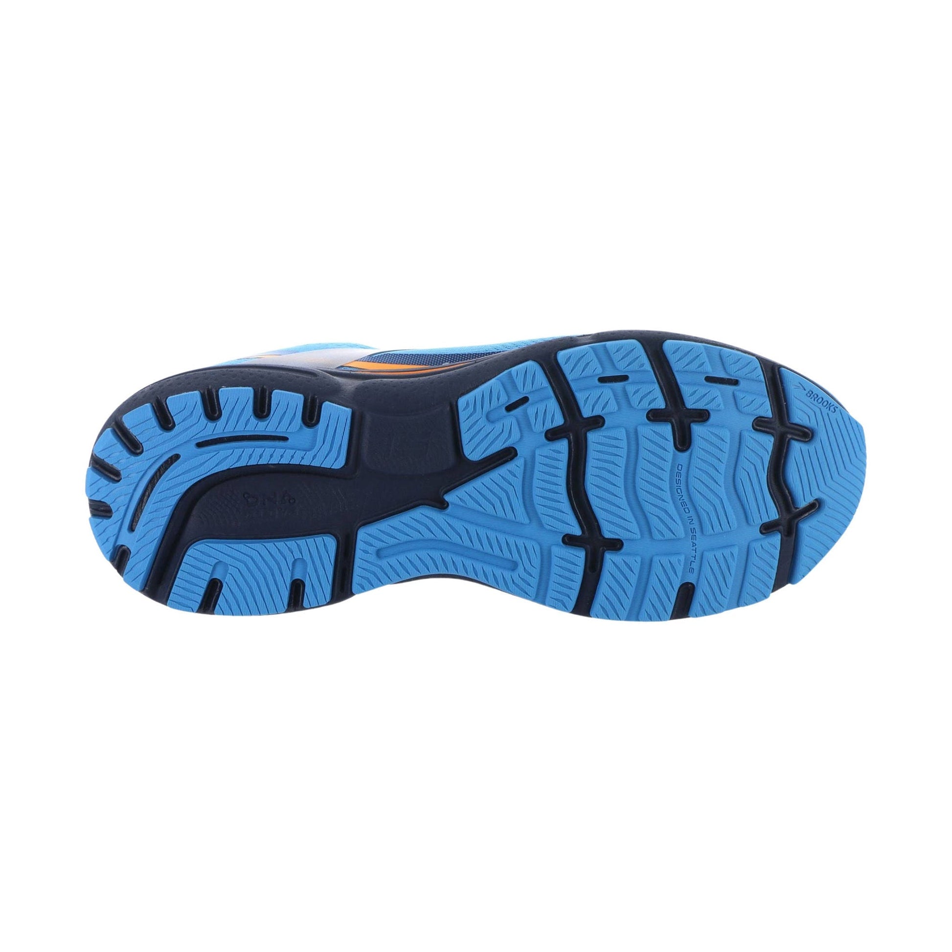 Brooks Men's Ghost 15 GTX Running Shoes - Blue/Peacoat/Orange by Lenny's Shoe & Apparel