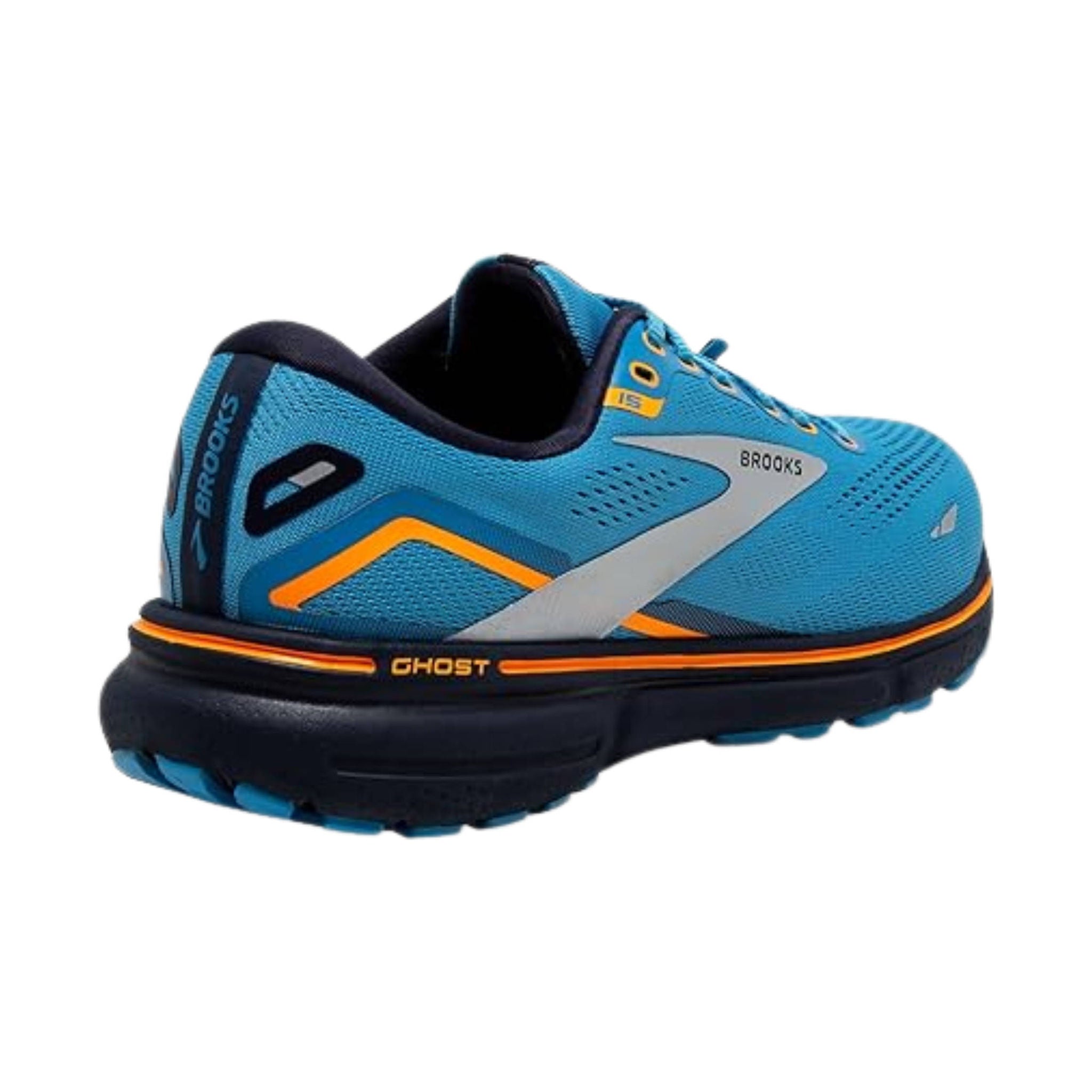 Brooks Men's Ghost 15 GTX Running Shoes - Blue/Peacoat/Orange by Lenny's Shoe & Apparel