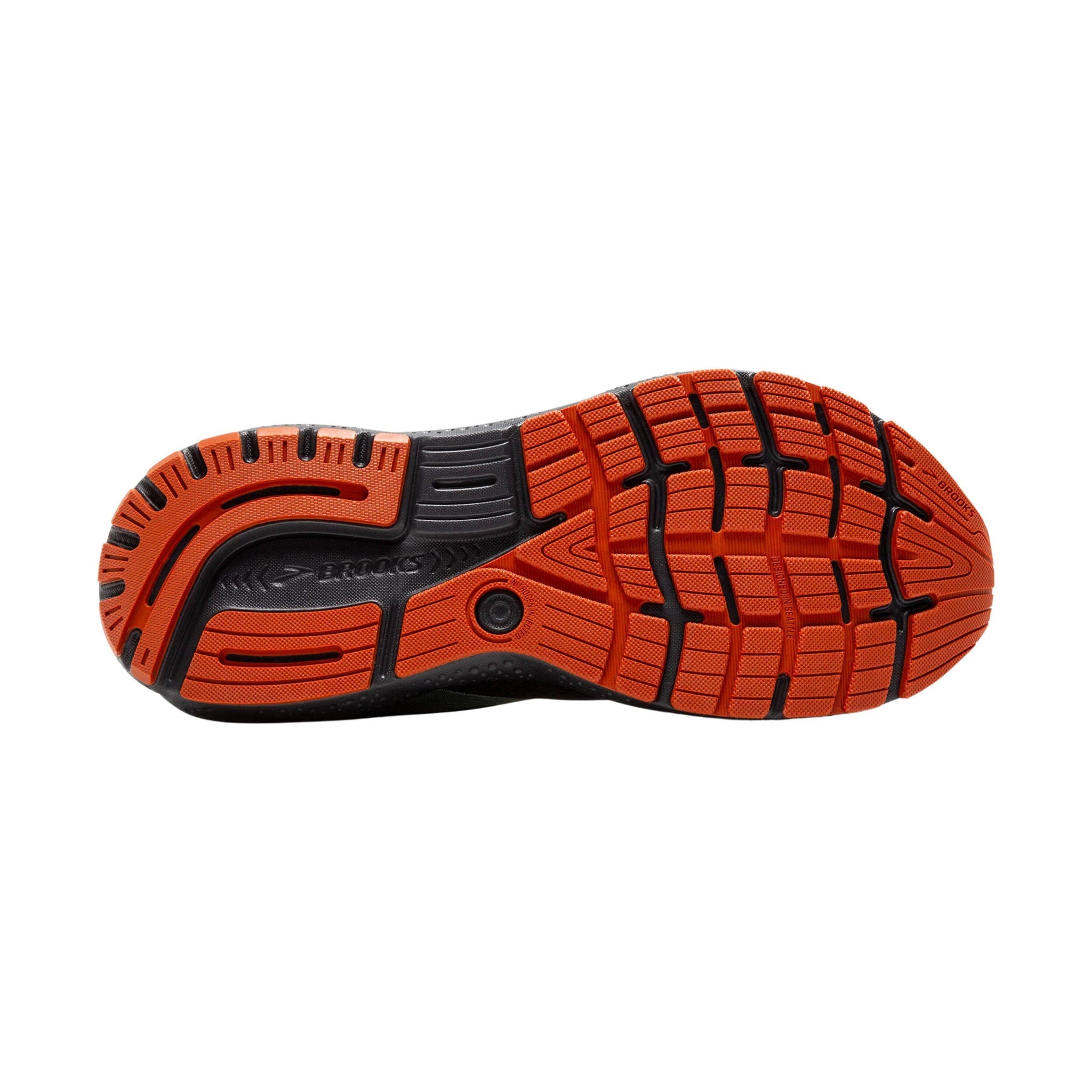 Brooks Men's Ghost 16 Road Running Shoes - Blackened Pearl/June Bug/Green by Lenny's Shoe & Apparel