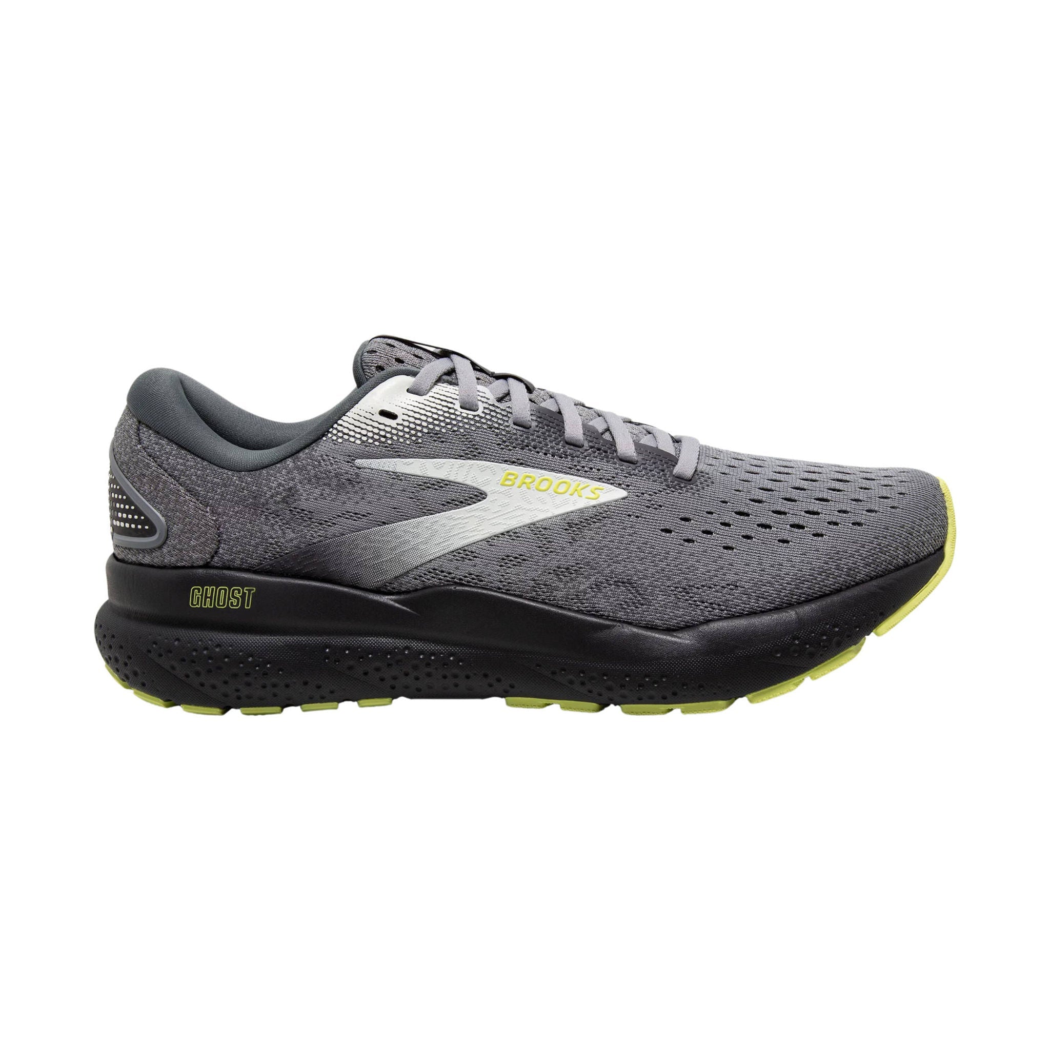 Brooks Men's Ghost 16 Road Running Shoes - Primer/Grey/Lime by Lenny's Shoe & Apparel