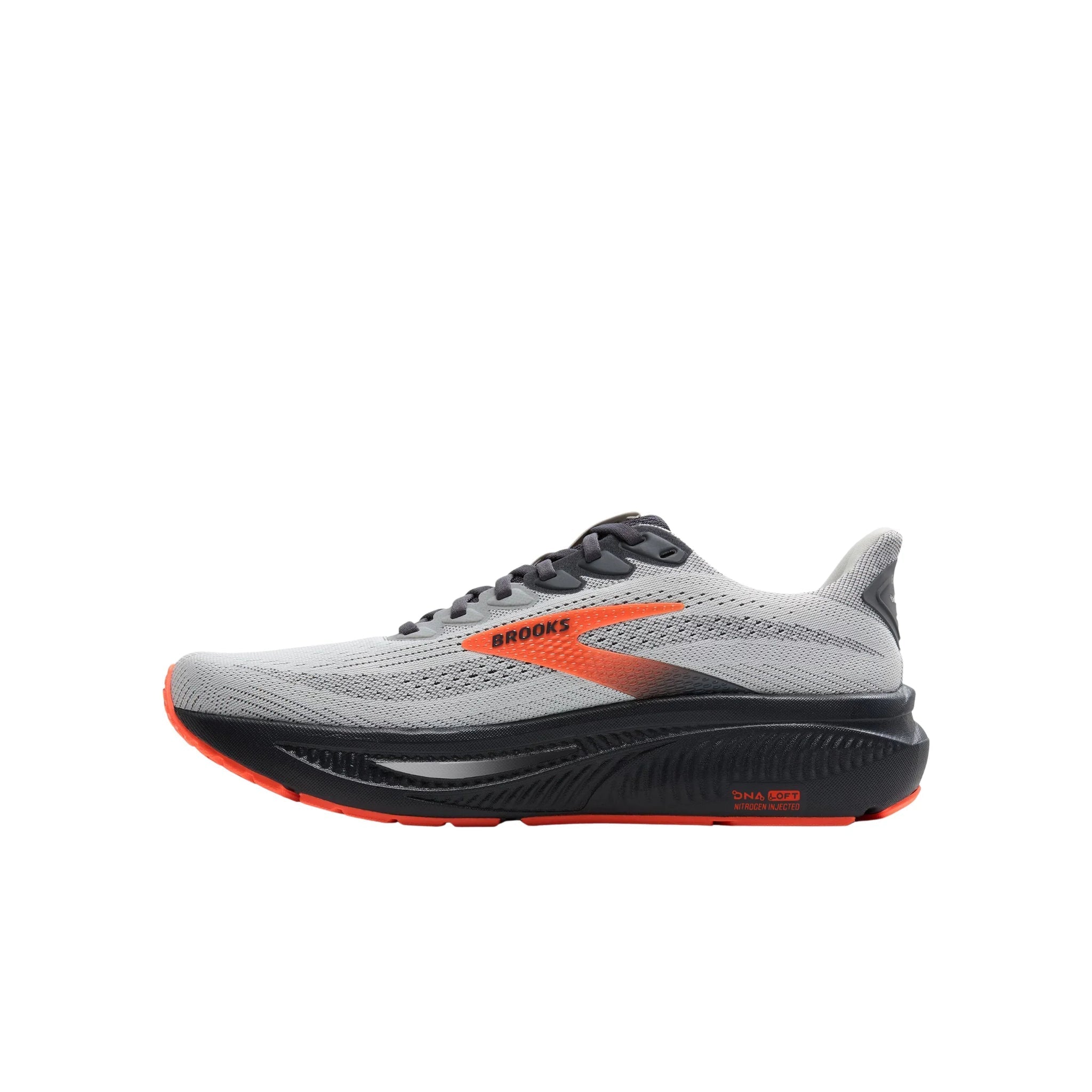 Brooks Men's Ghost 17 Running Shoes - Oyster Mushroom/ Orange/ Ebony by Lenny's Shoe & Apparel