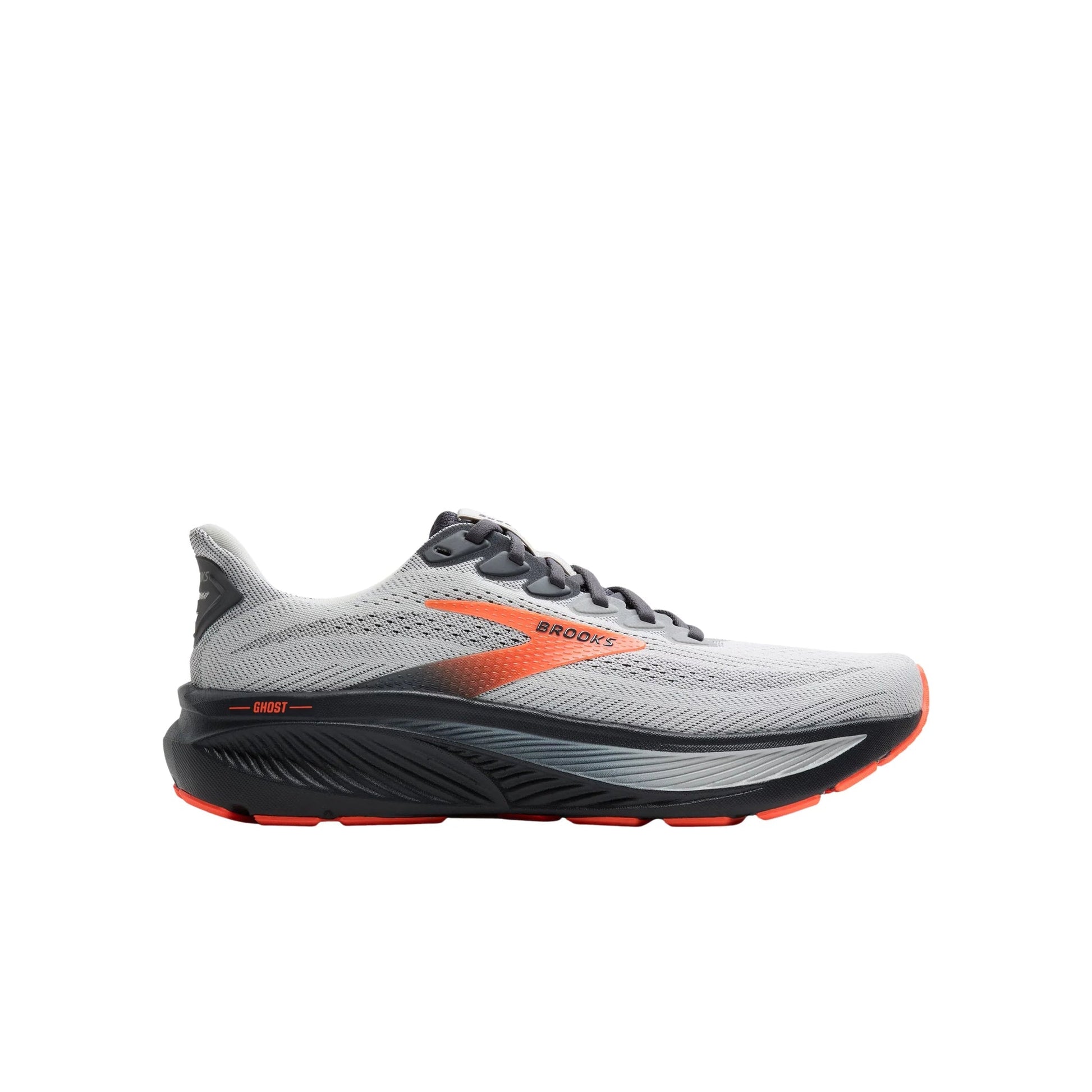 Brooks Men's Ghost 17 Running Shoes - Oyster Mushroom/ Orange/ Ebony by Lenny's Shoe & Apparel