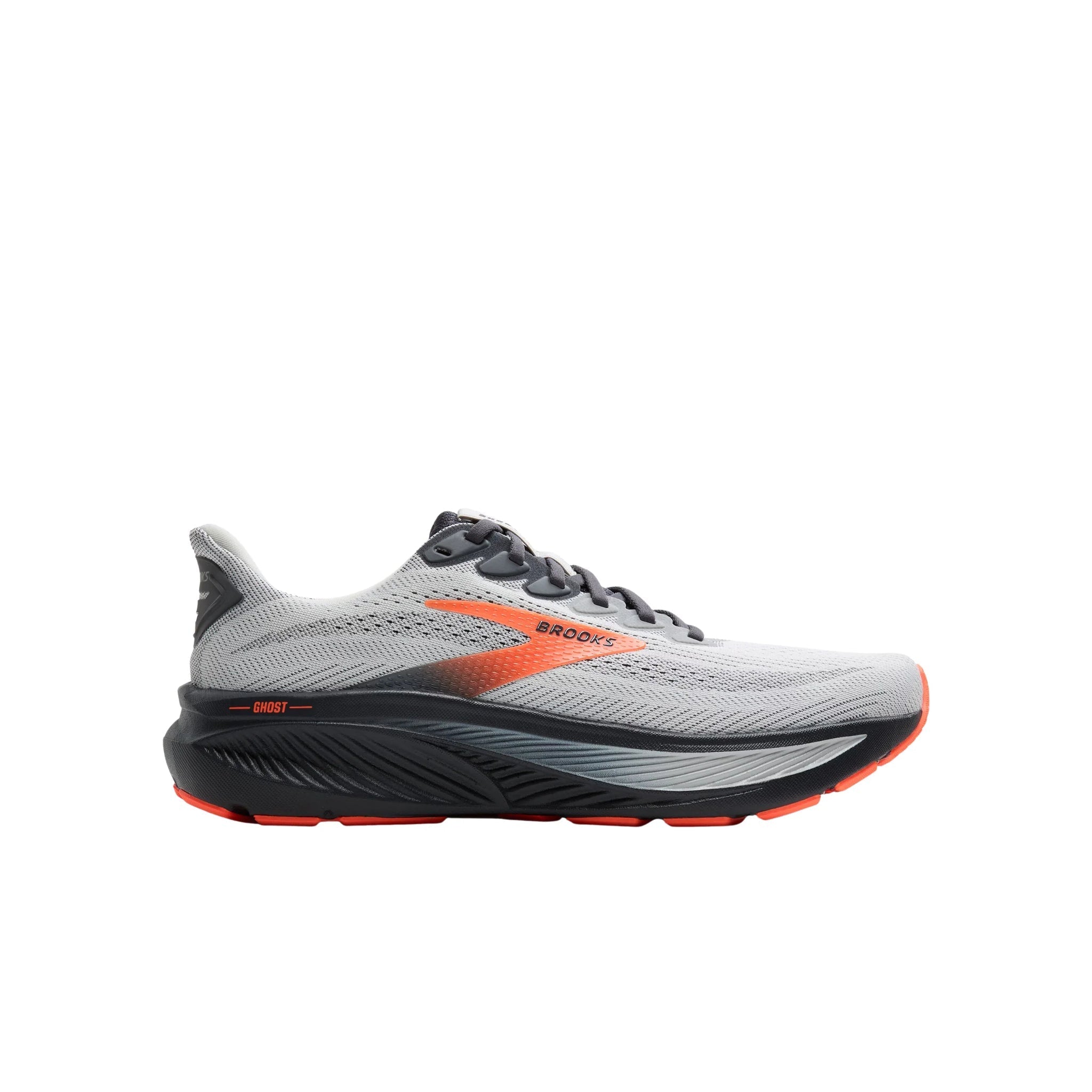 Brooks Men's Ghost 17 Running Shoes - Oyster Mushroom/ Orange/ Ebony by Lenny's Shoe & Apparel