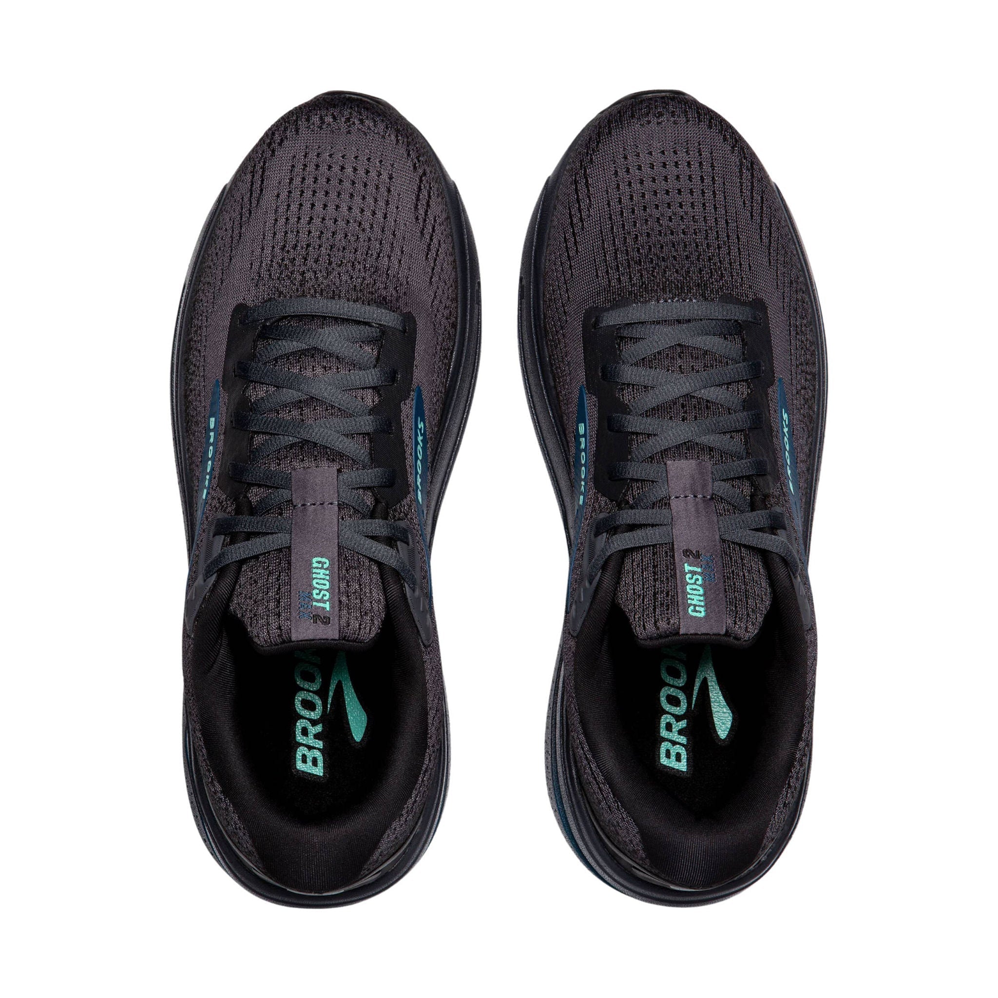 Brooks Men's Ghost Max 2 Road Running Shoes - Ebony/Cockatoo/Blue Sapphire by Lenny's Shoe & Apparel