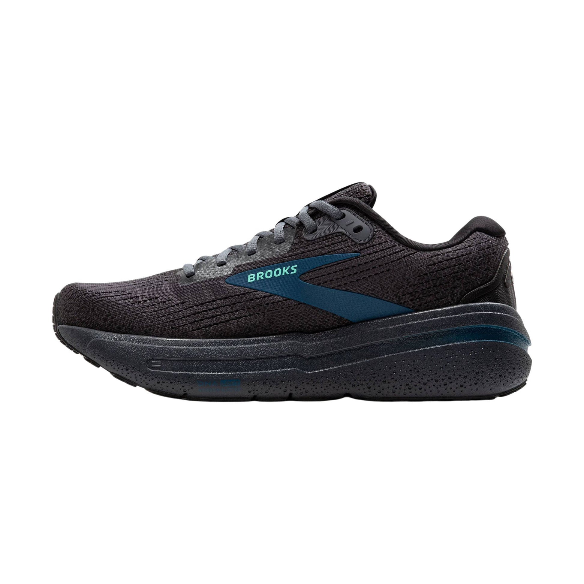 Brooks Men's Ghost Max 2 Road Running Shoes - Ebony/Cockatoo/Blue Sapphire by Lenny's Shoe & Apparel