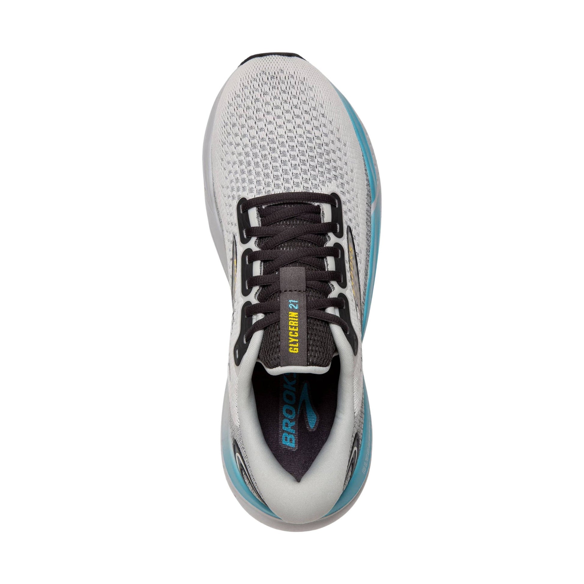 Brooks Men's Glycerin 21 Road Running Shoes - Coconut/Forged Iron/Yellow by Lenny's Shoe & Apparel