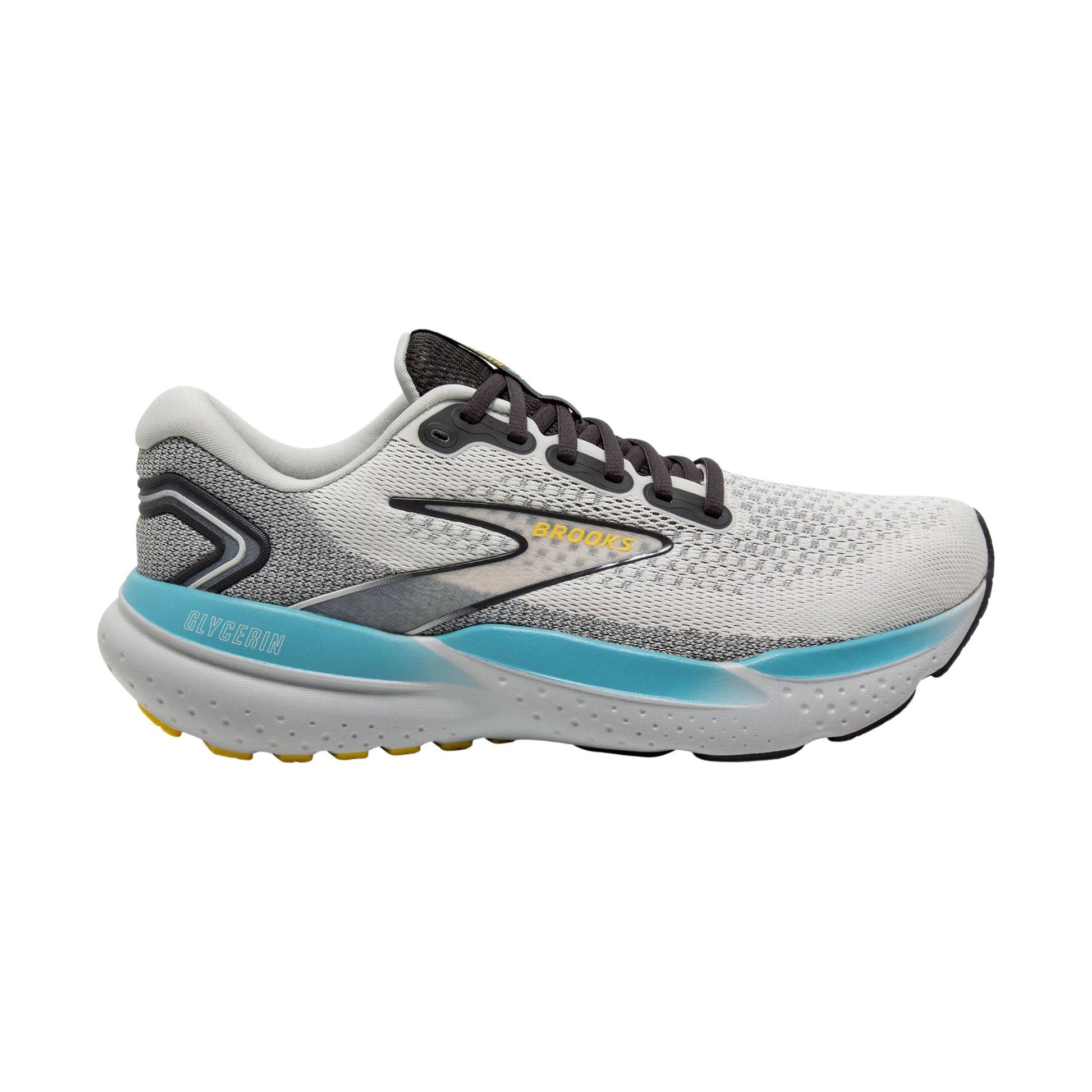 Brooks Men's Glycerin 21 Road Running Shoes - Coconut/Forged Iron/Yellow by Lenny's Shoe & Apparel
