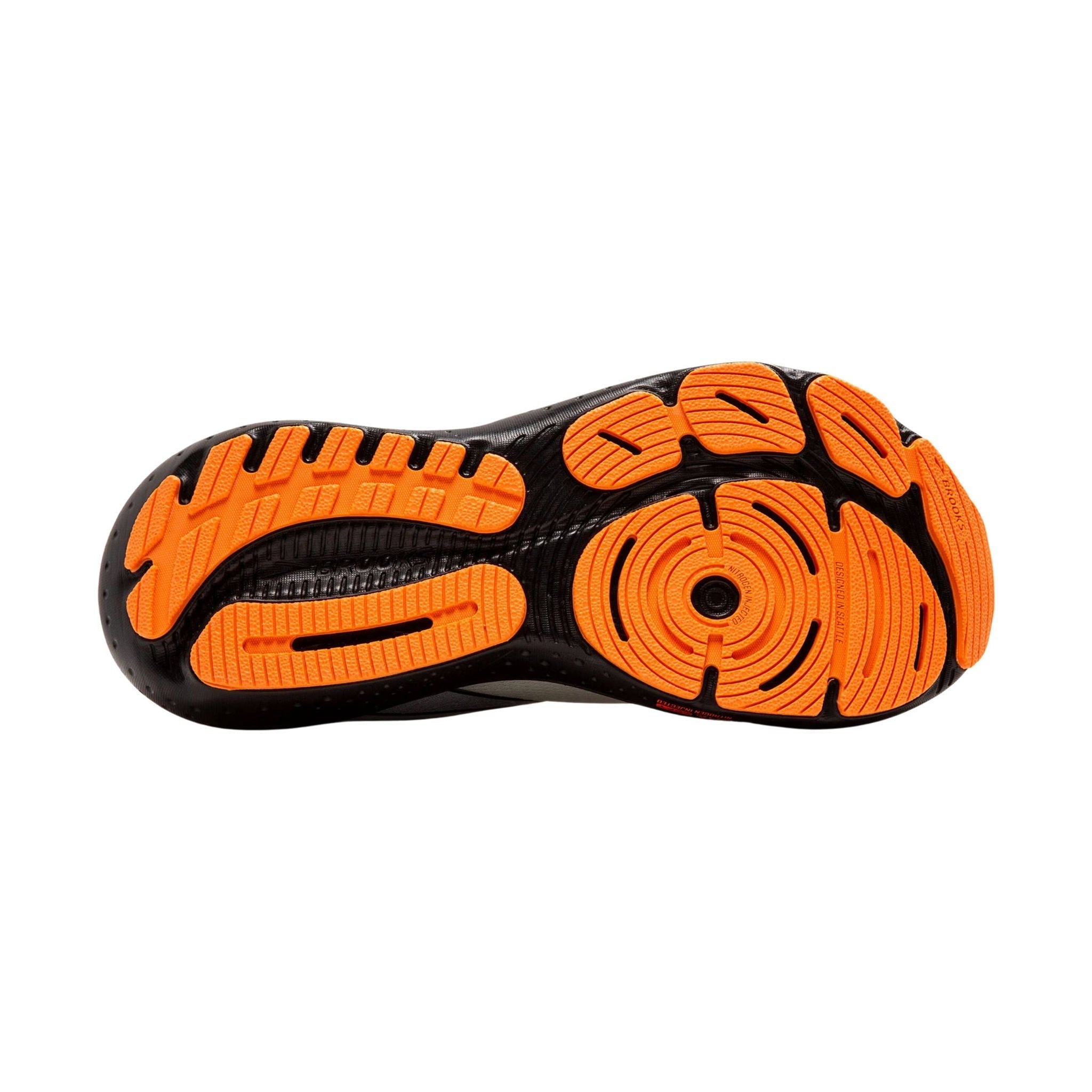 Brooks Men's Glycerin 21 Road Running Shoes - Ecru/Orange/Black by Lenny's Shoe & Apparel