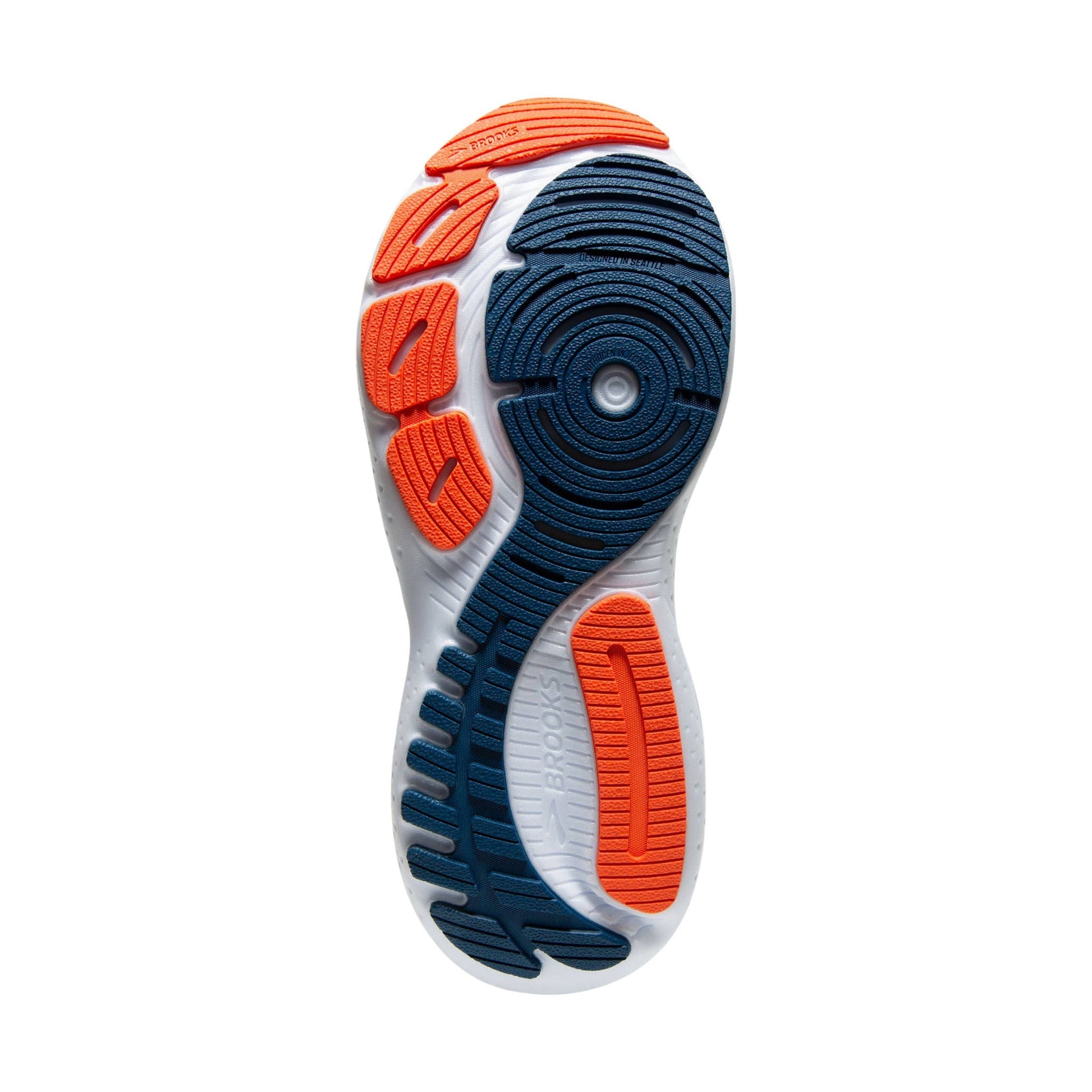 Brooks Men's Glycerin GTS 21 Road Running Shoes - Blue Opal/Black/Nasturtium by Lenny's Shoe & Apparel