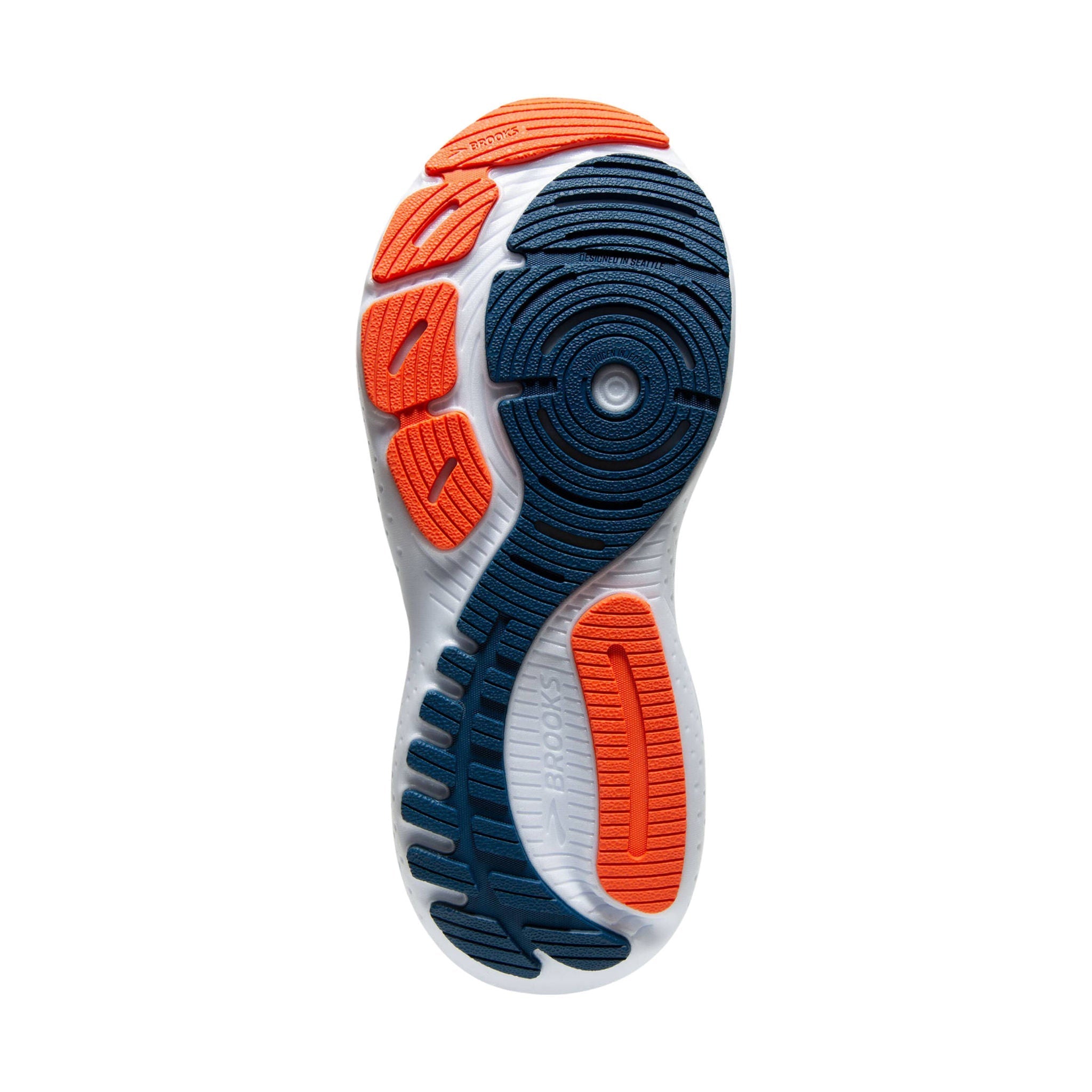 Brooks Men's Glycerin GTS 21 Road Running Shoes - Blue Opal/Black/Nasturtium by Lenny's Shoe & Apparel