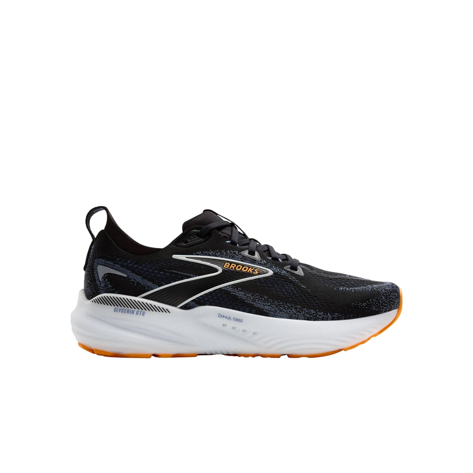 Brooks Men's Glycerin GTS 22 Running Shoes - Black/Blue/Orange by Lenny's Shoe & Apparel