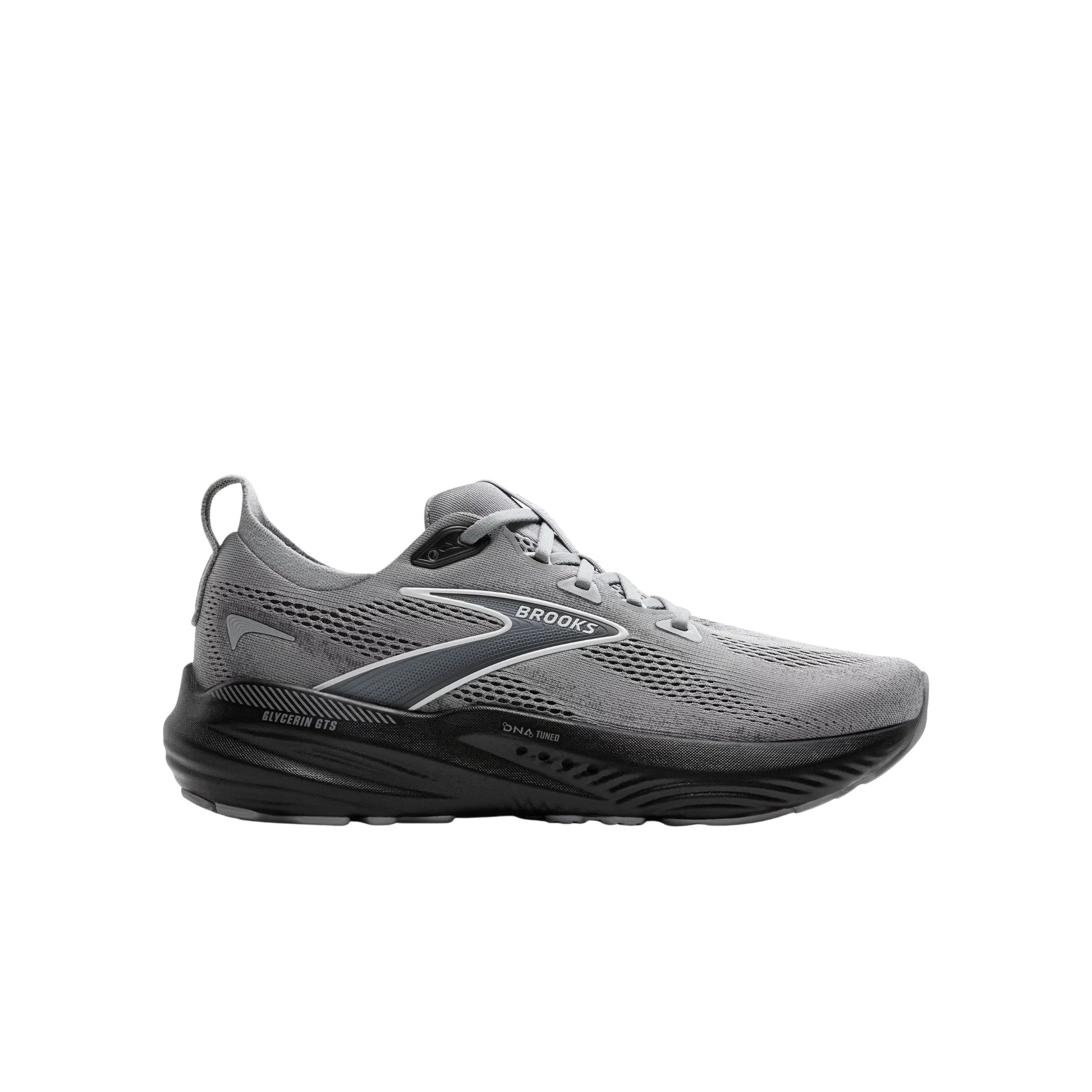 Brooks Men's Glycerin GTS 22 Running Shoes - Primer Gray/Ebony/Bluewash by Lenny's Shoe & Apparel