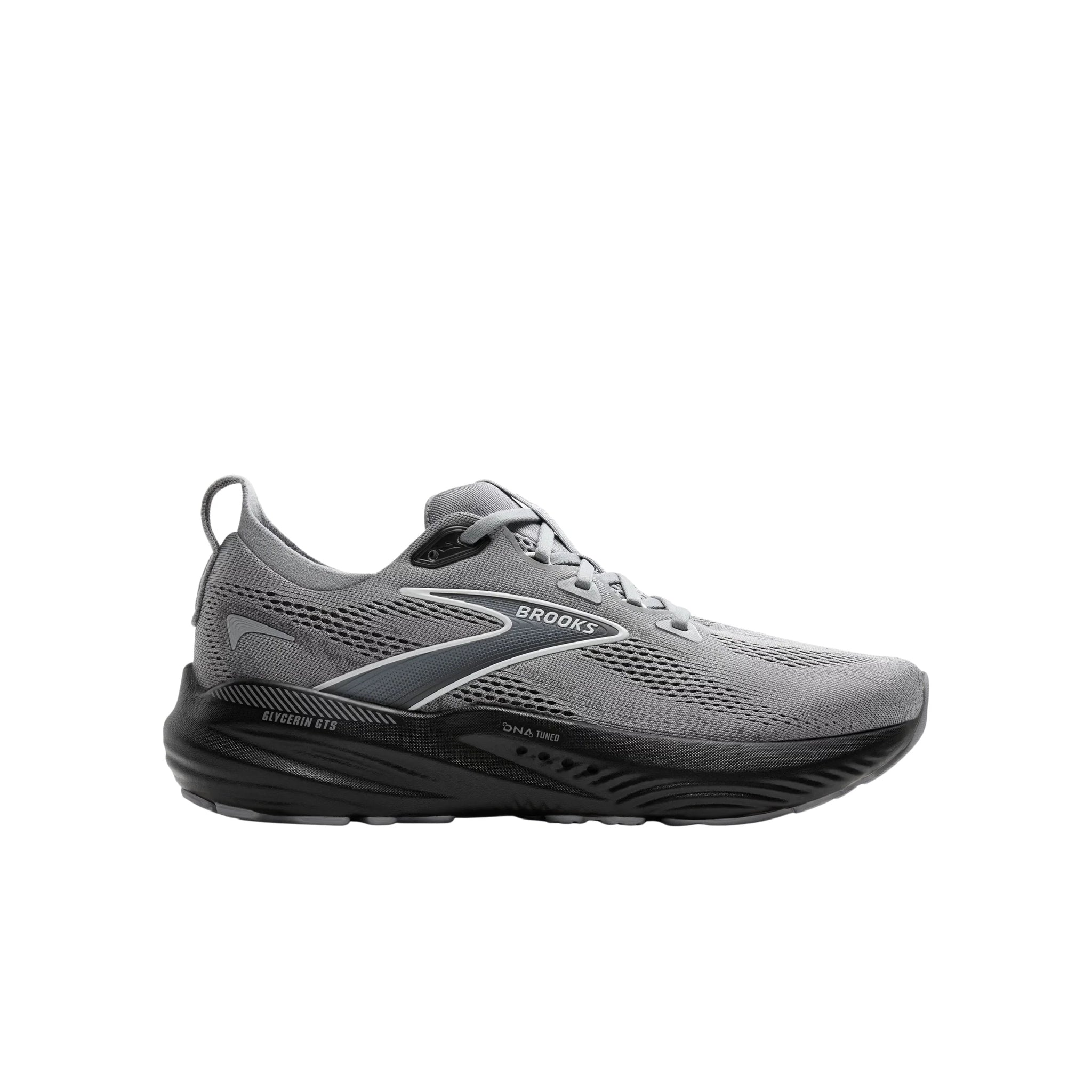 Brooks Men's Glycerin GTS 22 Running Shoes - Primer Gray/Ebony/Bluewash by Lenny's Shoe & Apparel