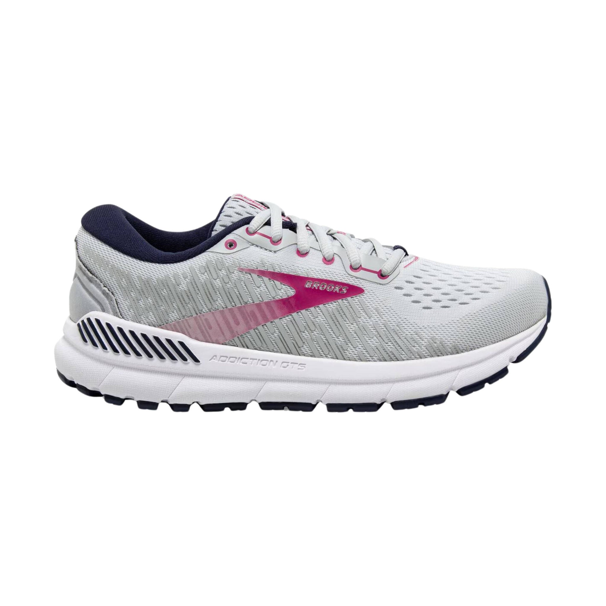 Brooks Women's Addiction GTS 15 Road Running Shoes - Oyster/Peacoat/Lilac Rose by Lenny's Shoe & Apparel