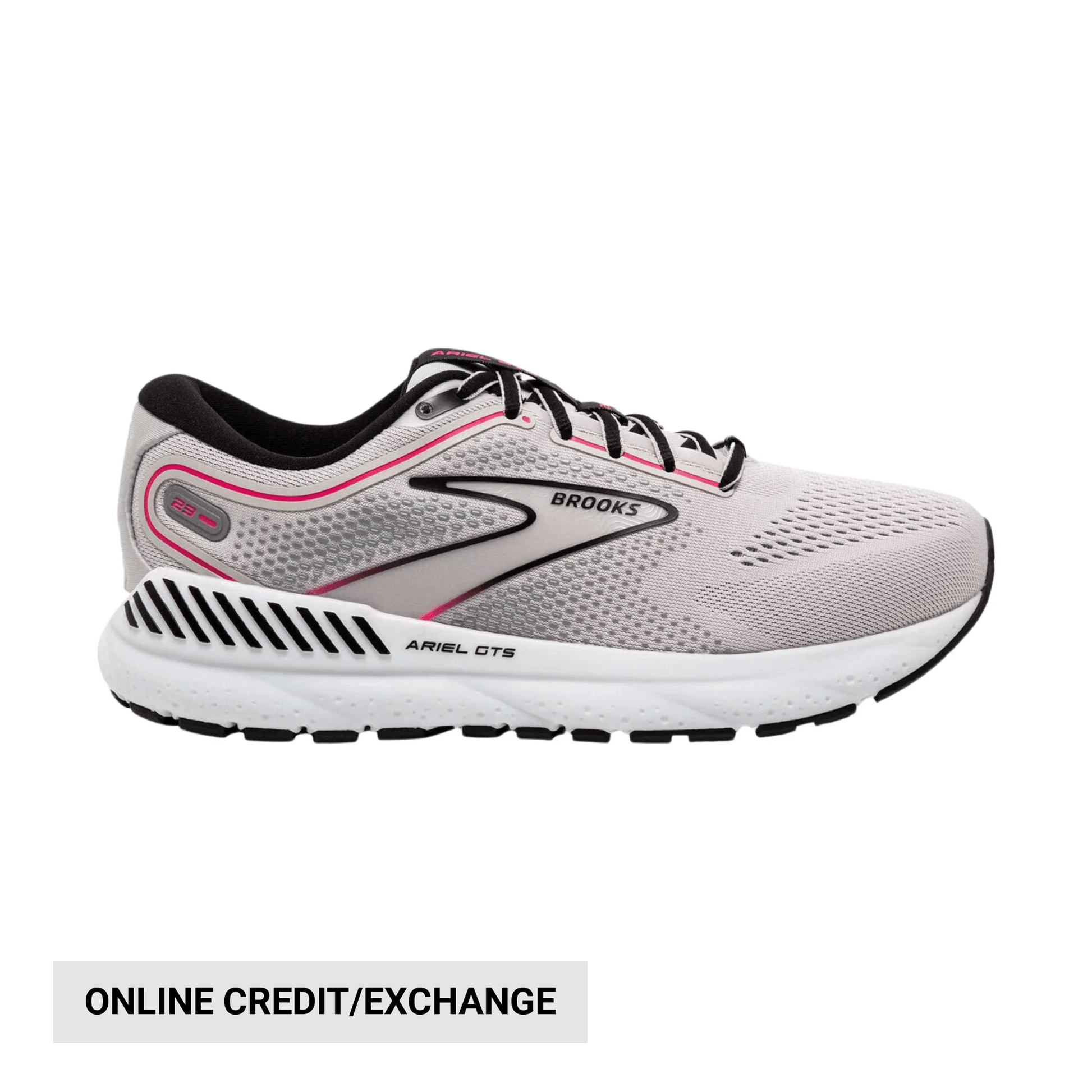 Brooks Women's Ariel GTS 23 Road Running Shoes - Grey/Black/Pink by Lenny's Shoe & Apparel