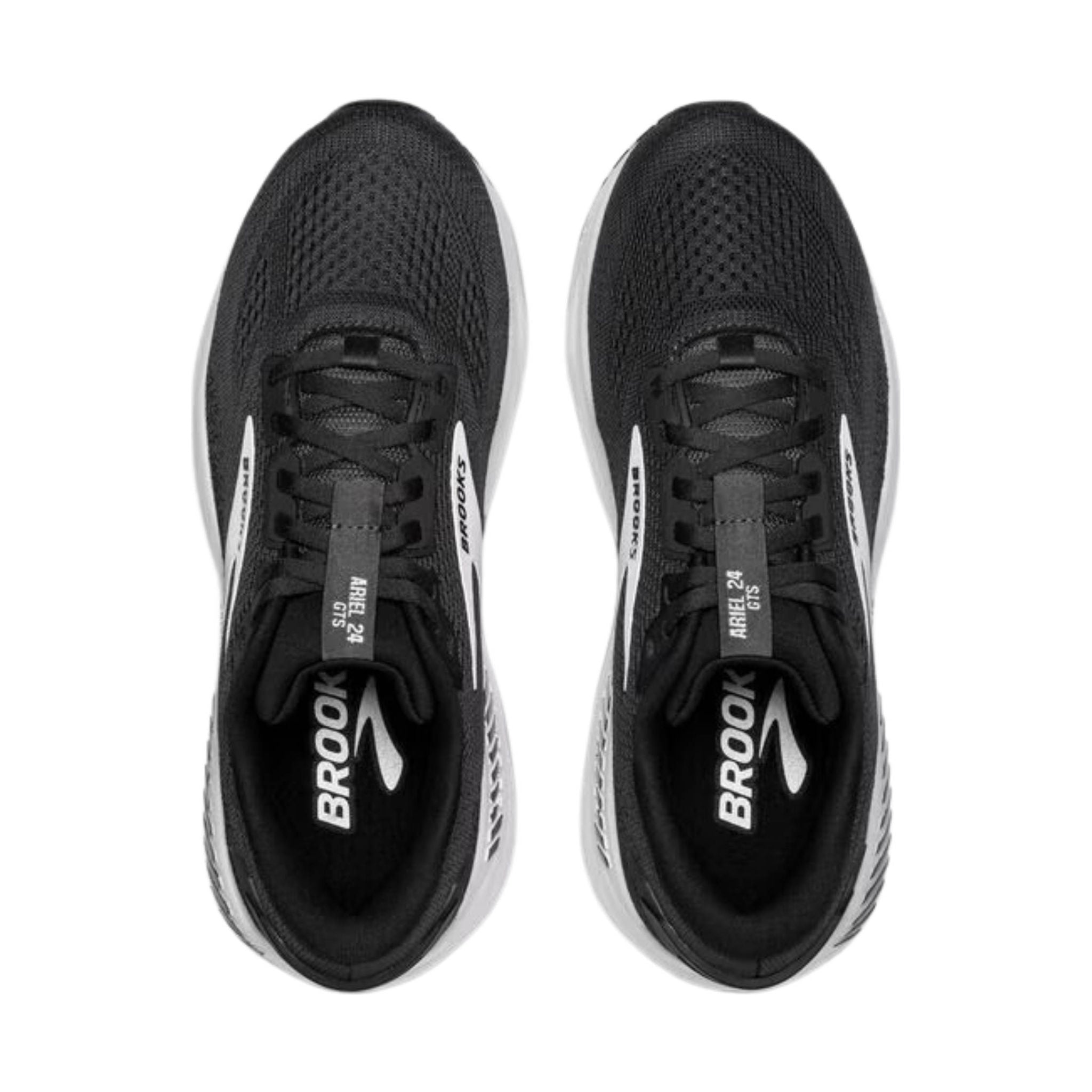 Brooks Women's Ariel GTS 24 Road Running Shoes - Ebony/Black/White by Lenny's Shoe & Apparel