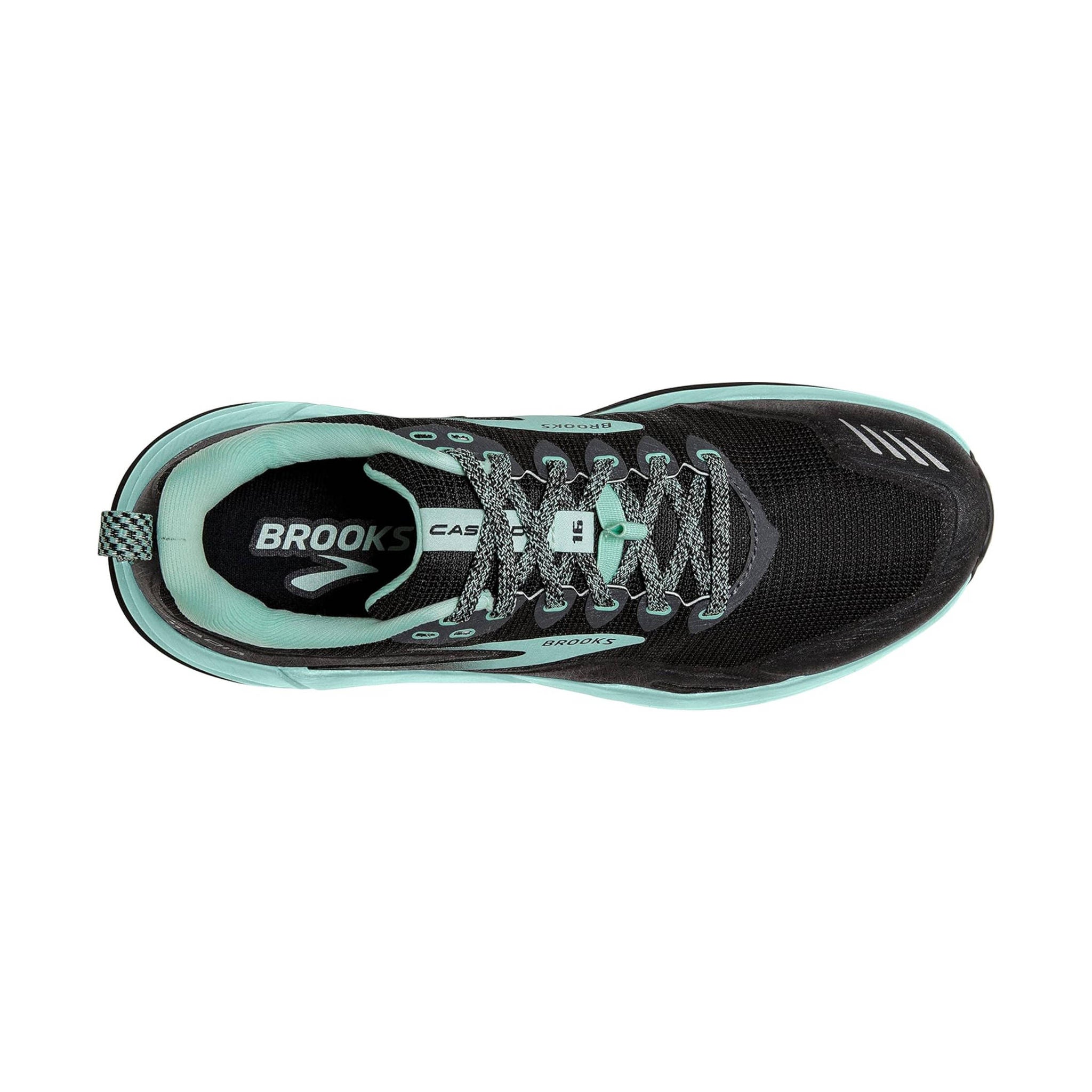 Brooks Women's Cascadia 16 Trail Running Shoes - Black/Ebony/Yucca by Lenny's Shoe & Apparel