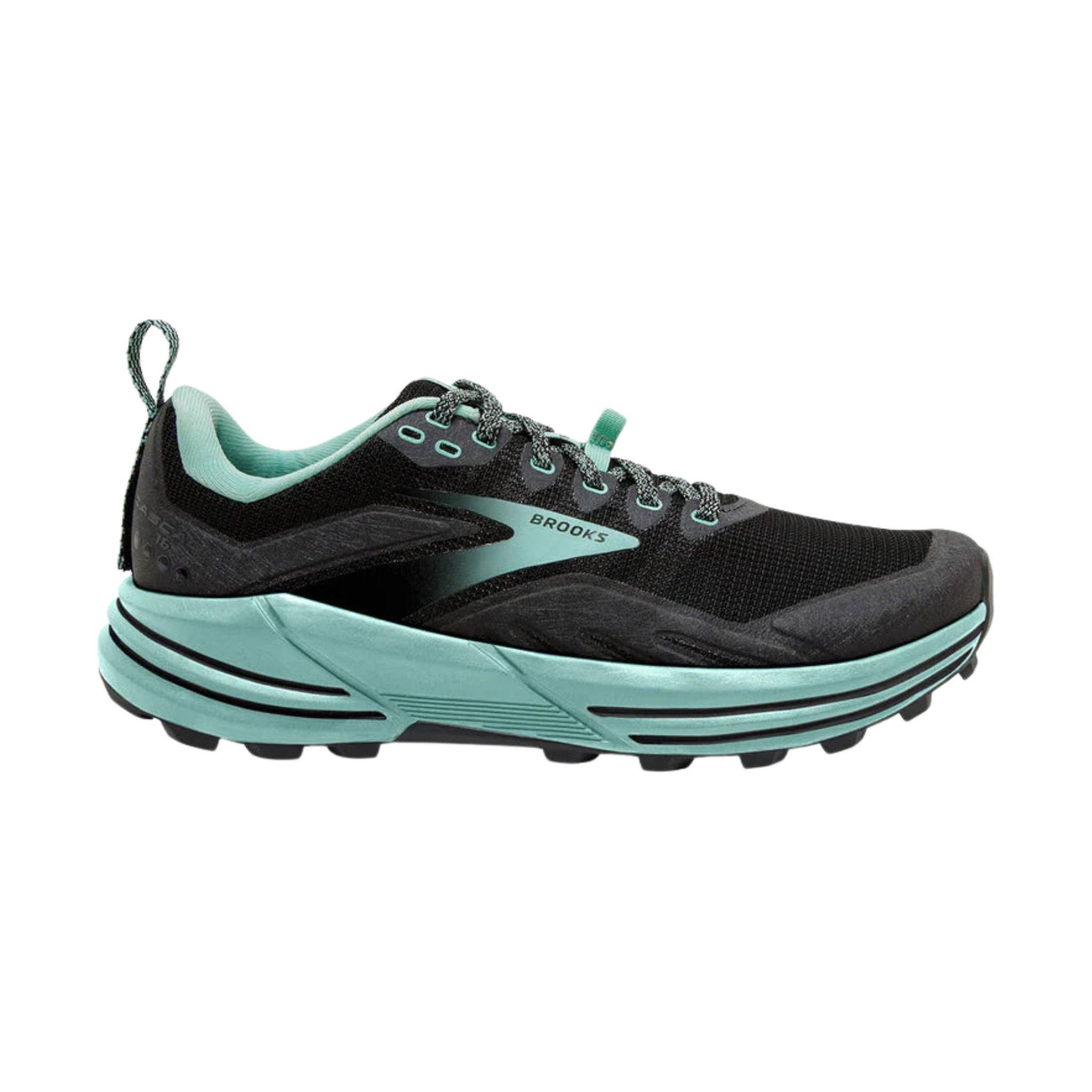 Brooks Women's Cascadia 16 Trail Running Shoes - Black/Ebony/Yucca by Lenny's Shoe & Apparel
